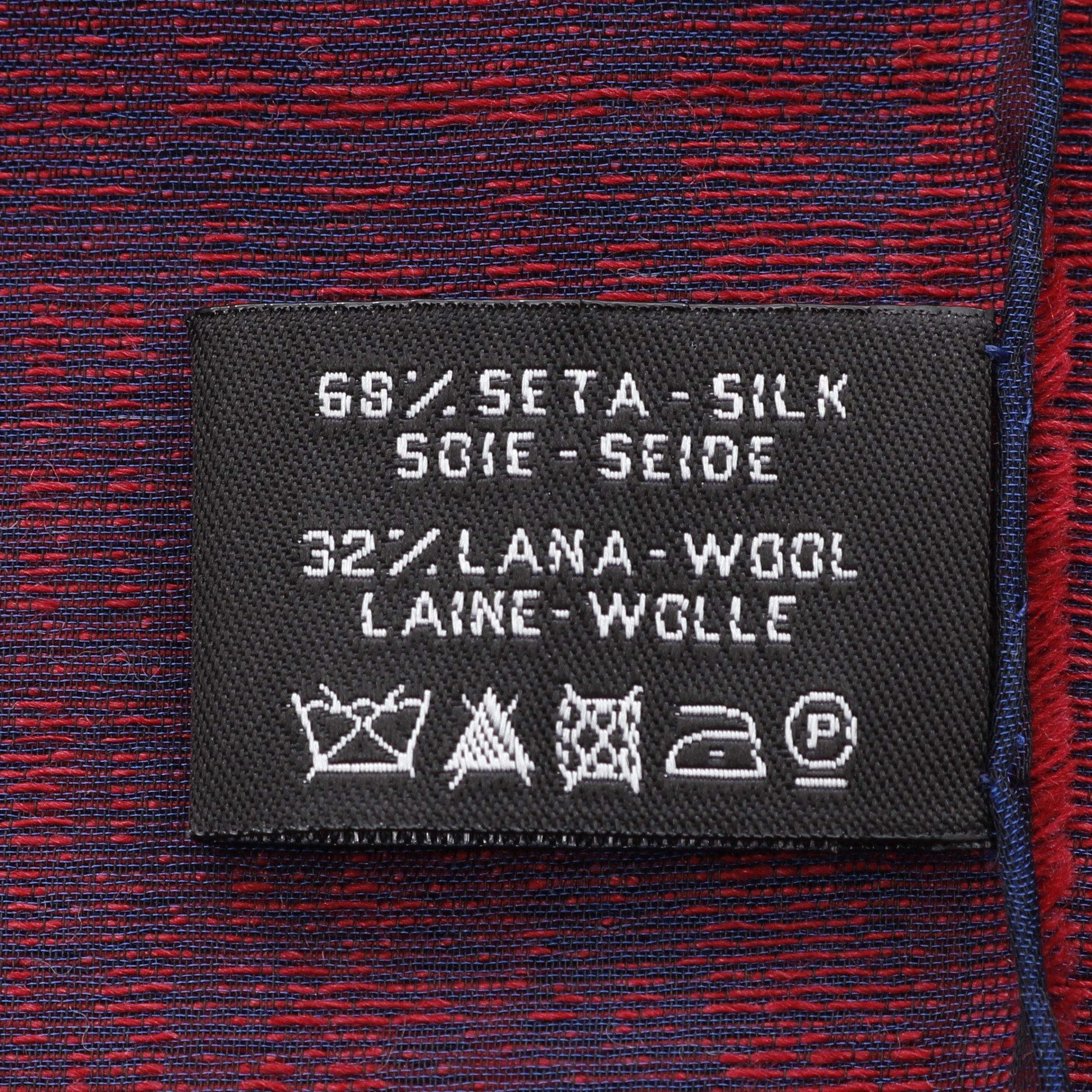 Chanel Chanel Coco Mark Stall Silk Wool Navy Burgundy White Size ONE SIZE - 3 Thumbnail