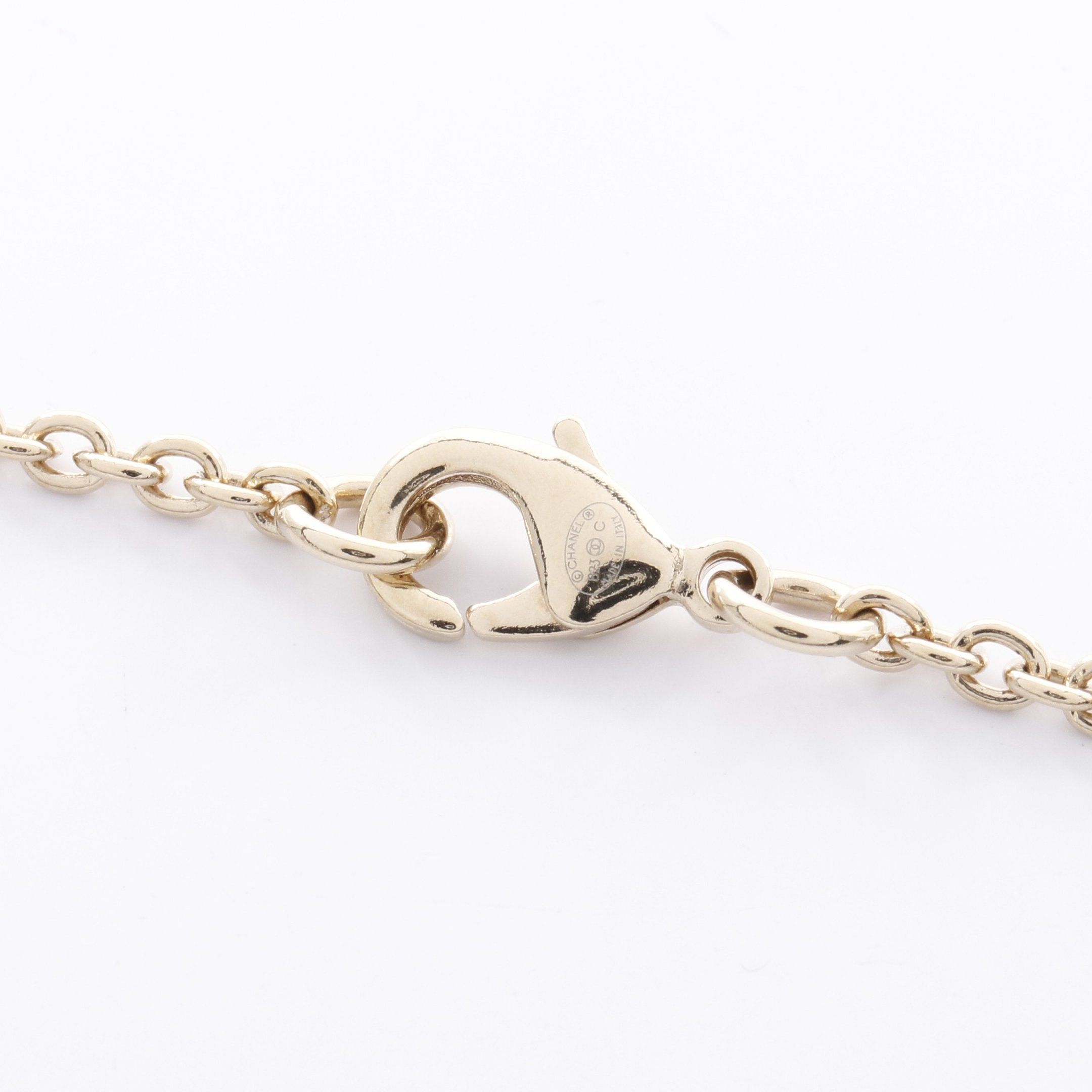 Chanel Chanel Coco Mark Heart Necklace Gp Rhinestone Gold 2 Piece Set B23C Size ONE SIZE - 4 Thumbnail