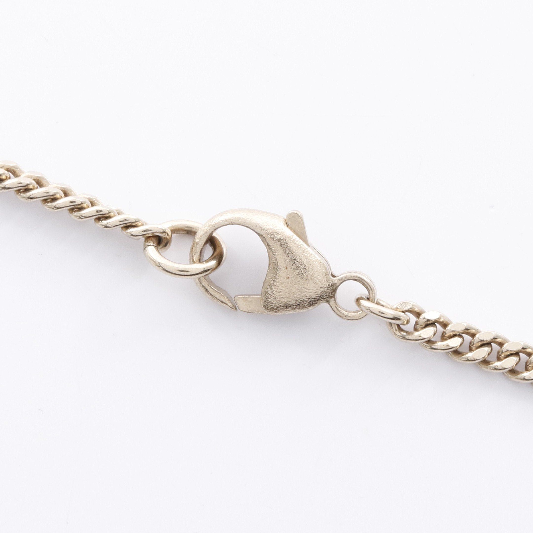Chanel Chanel Coco Mark Ribbon Necklace Gp Gold 07C Size ONE SIZE - 4 Thumbnail