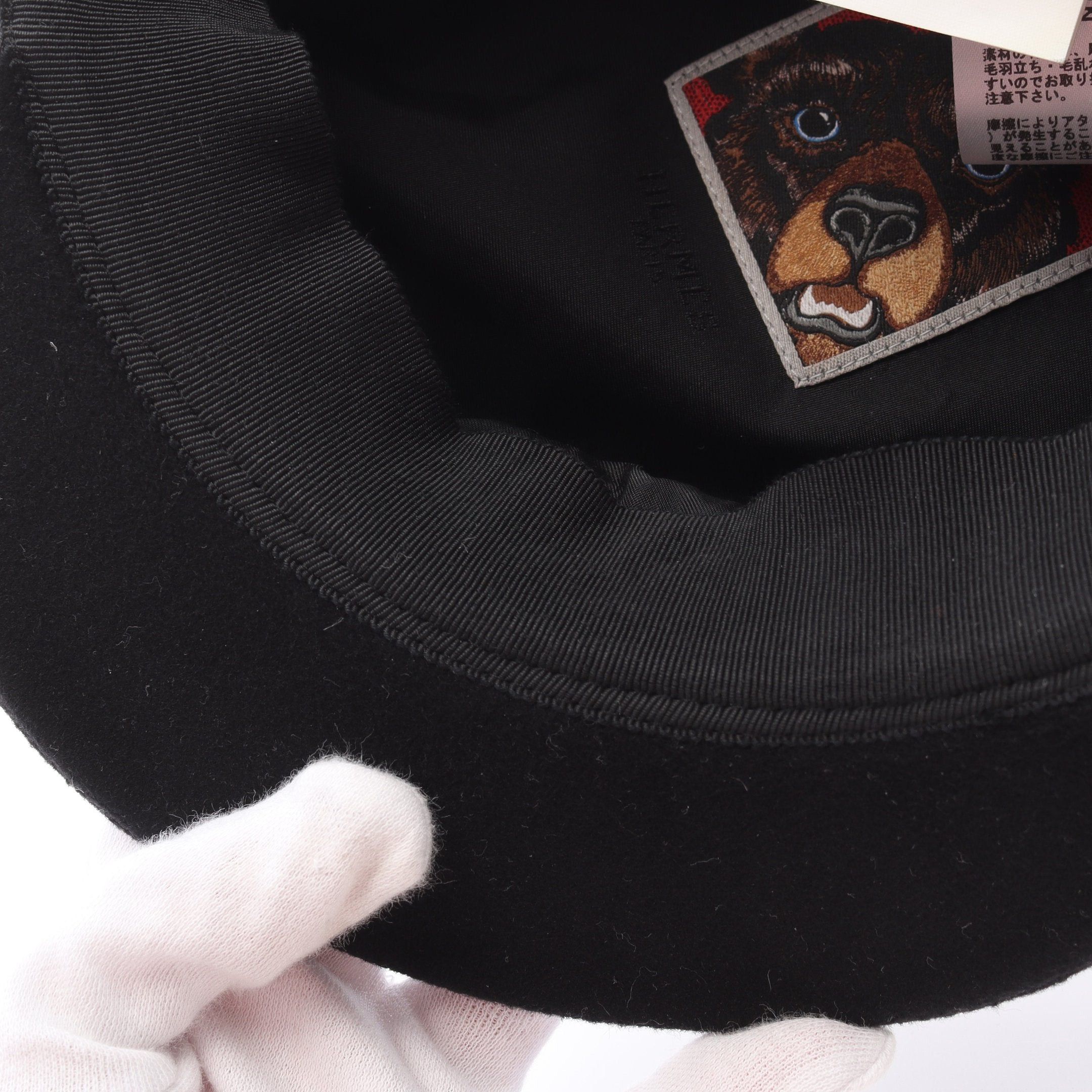 Hermes Hermes Casquette Hat Wool Black Size ONE SIZE - 7 Thumbnail