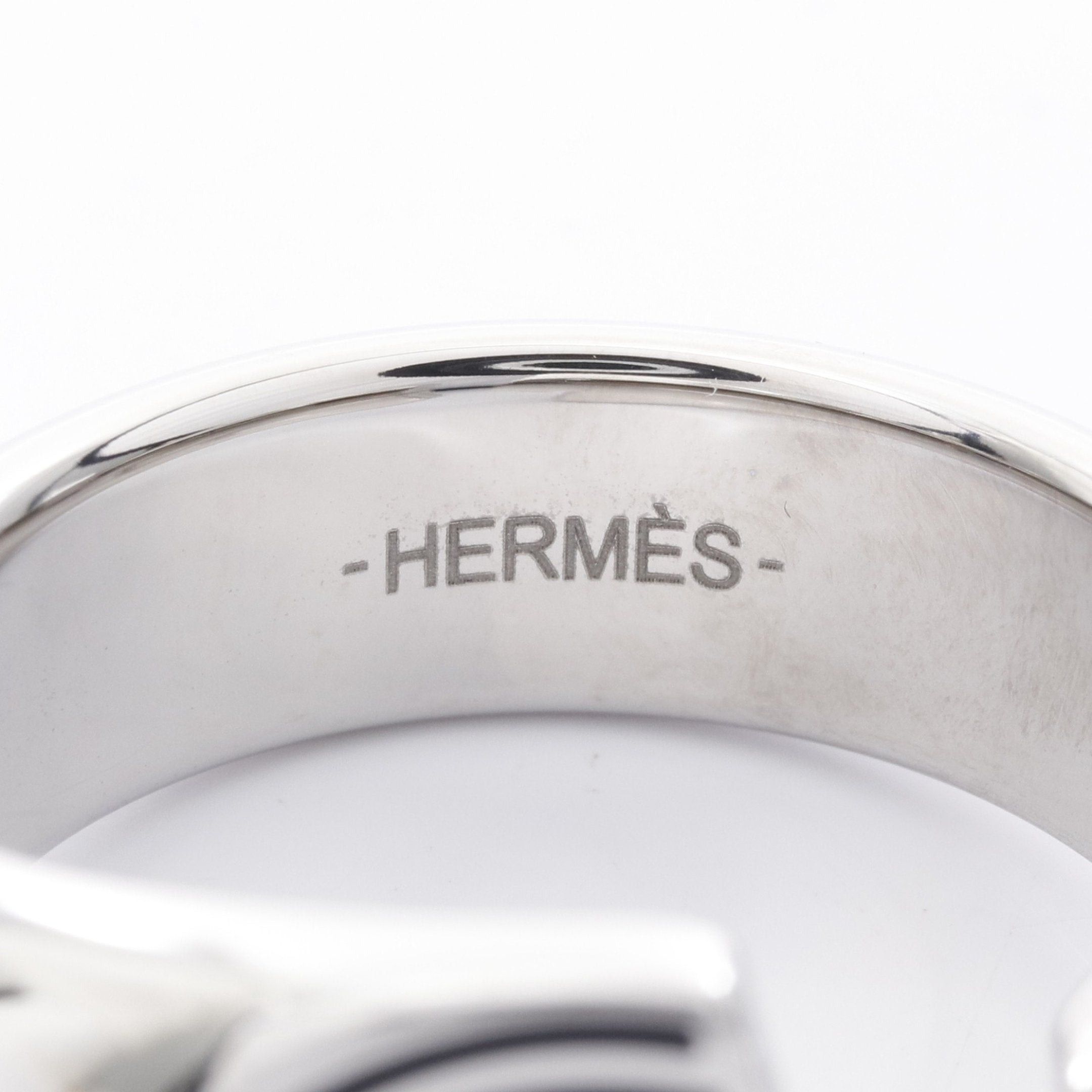 Hermes Hermes Carrousel Ring Silver Black Size ONE SIZE - 4 Thumbnail