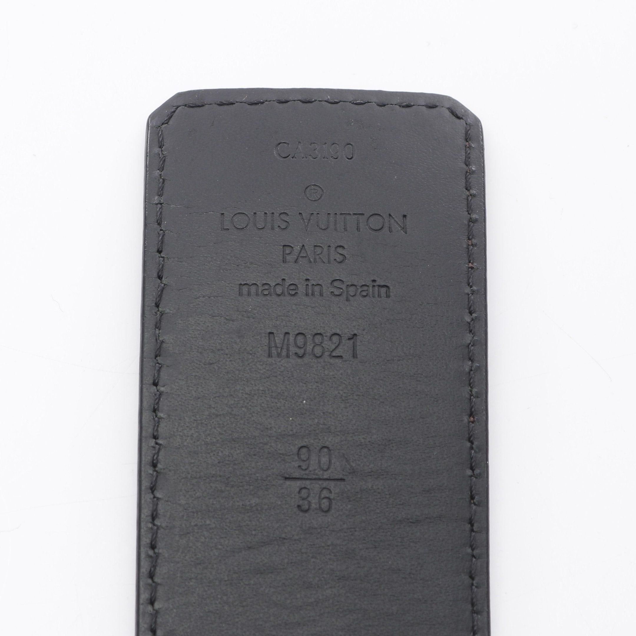 Louis Vuitton Louis Vuitton Ceinture Lv Initial 40Mm Monogram Belt Leather Brown Black Size ONE SIZE - 4 Thumbnail