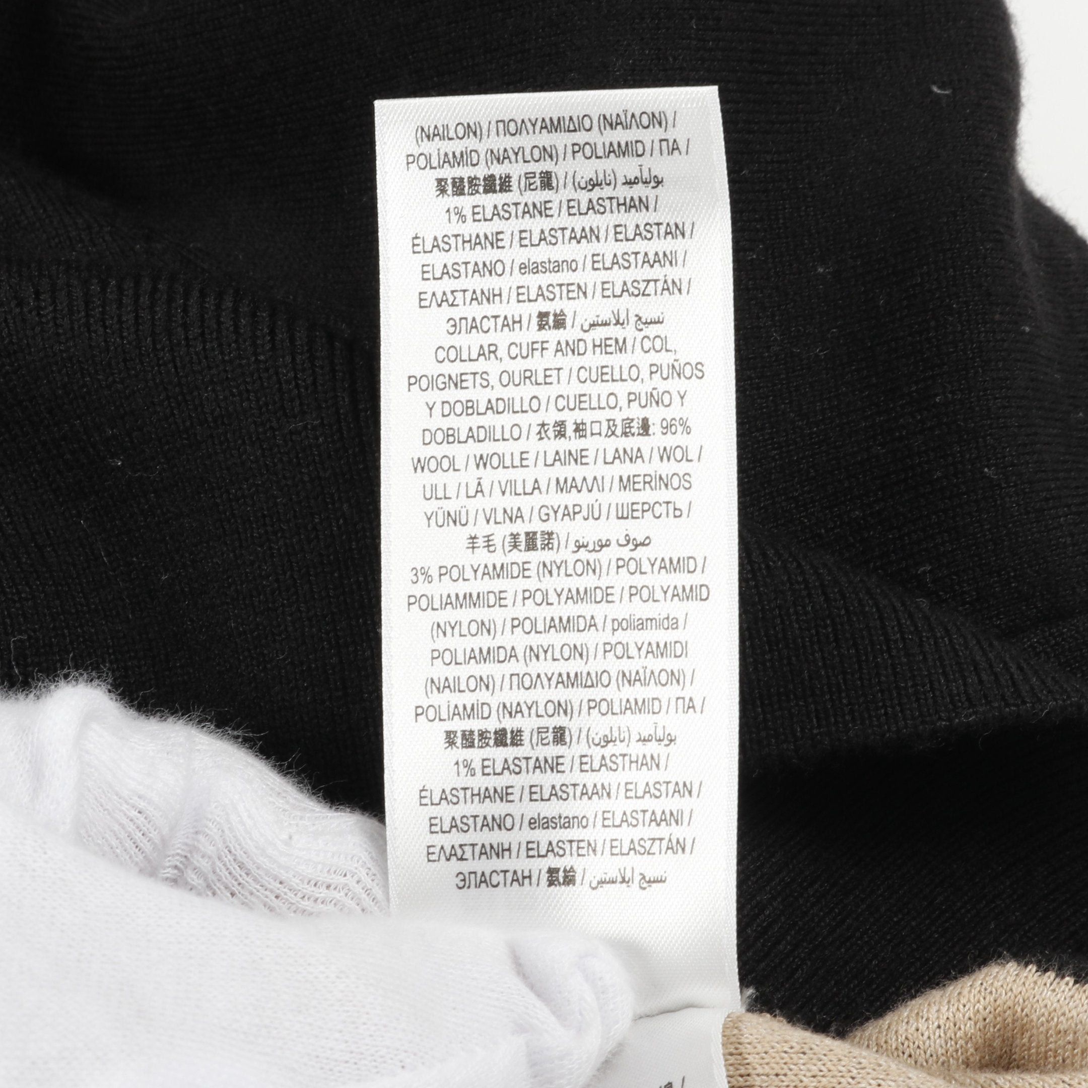 Burberry Burberry Horseferry Knit Cotton Black White Beige Size ONE SIZE - 5 Thumbnail