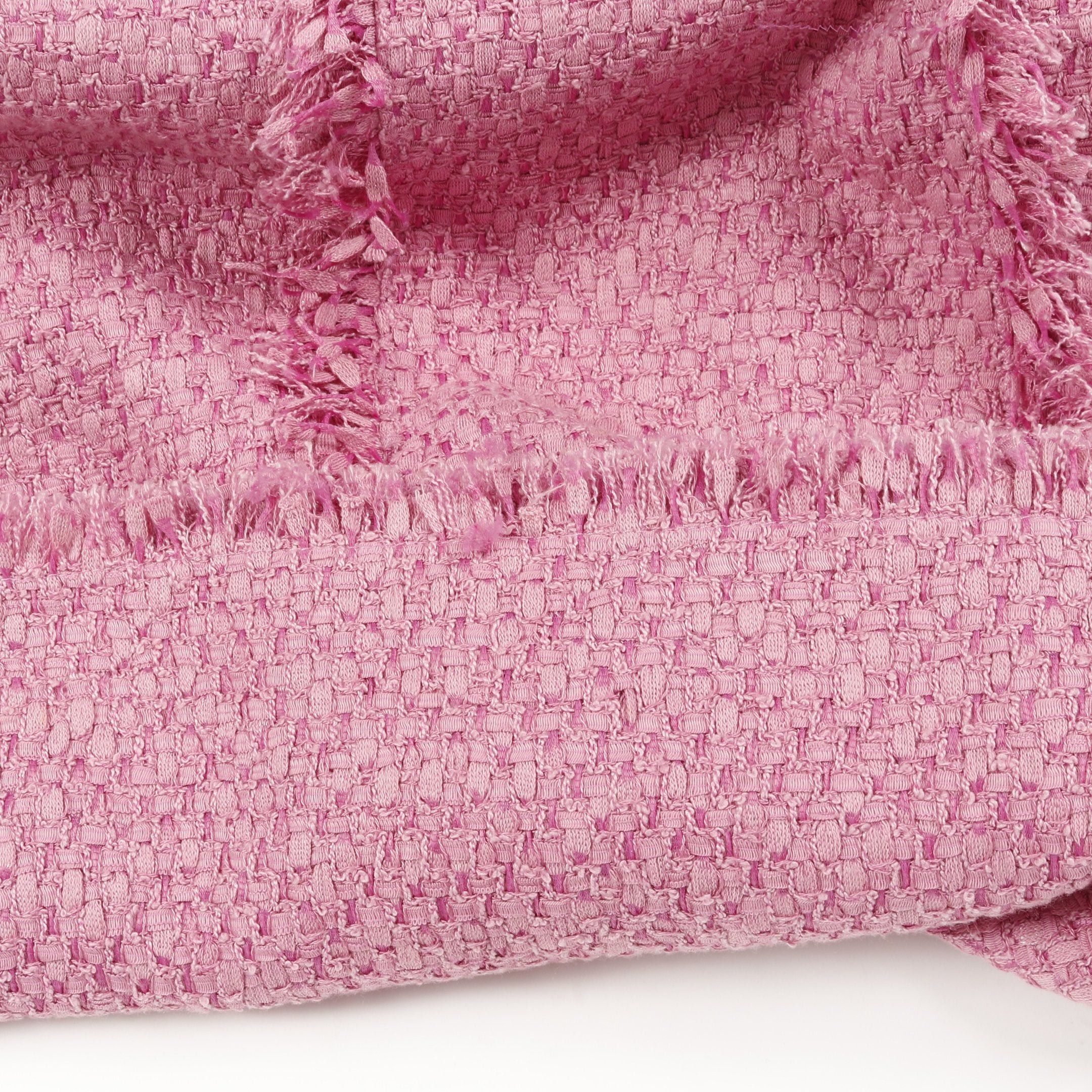 Chanel Chanel Tweed Blouse Cotton Nylon Pink Size ONE SIZE - 10 Thumbnail