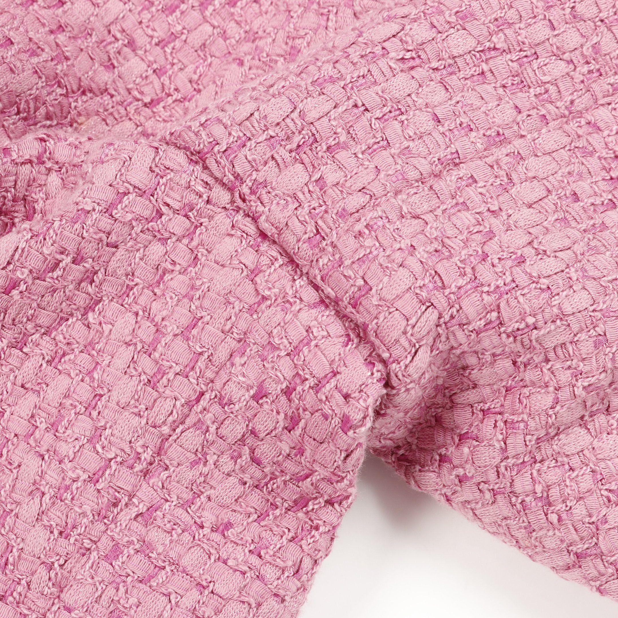 Chanel Chanel Tweed Blouse Cotton Nylon Pink Size ONE SIZE - 7 Thumbnail