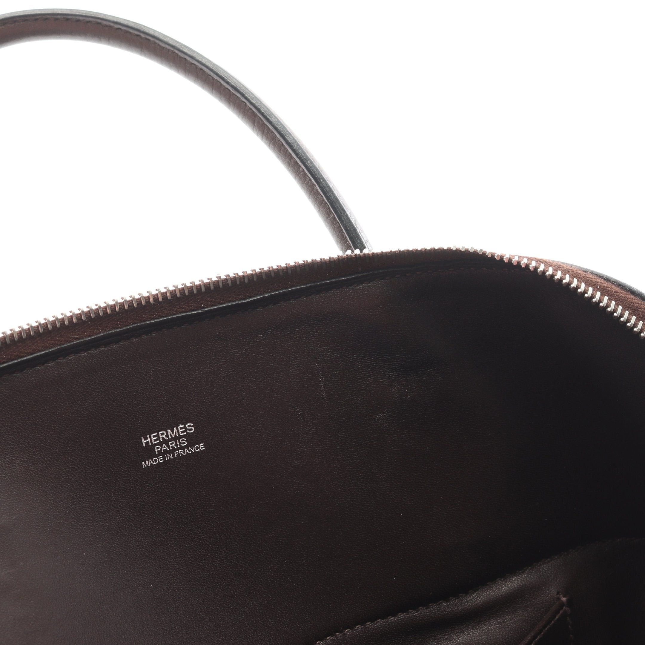 Hermes Hermes Bolide 35 Handbag Togo Dark Brown Silver Hardware □L Stamp Size ONE SIZE - 10 Thumbnail