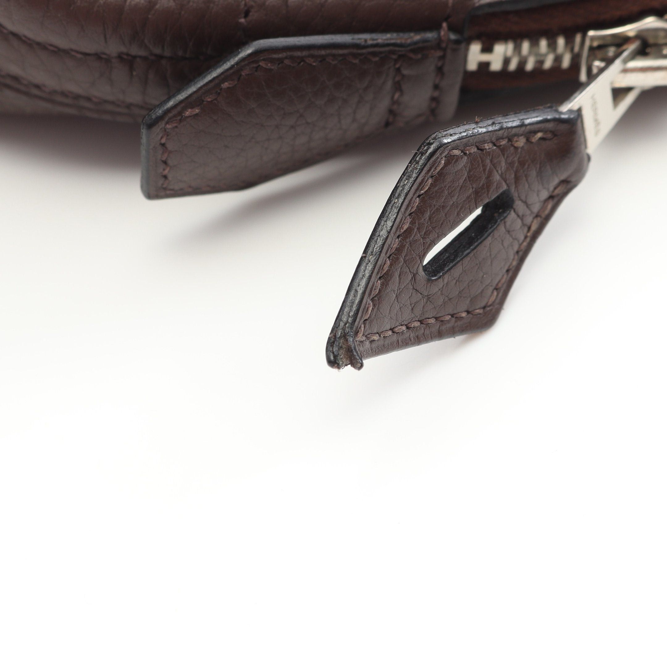 Hermes Hermes Bolide 35 Handbag Togo Dark Brown Silver Hardware □L Stamp Size ONE SIZE - 7 Thumbnail