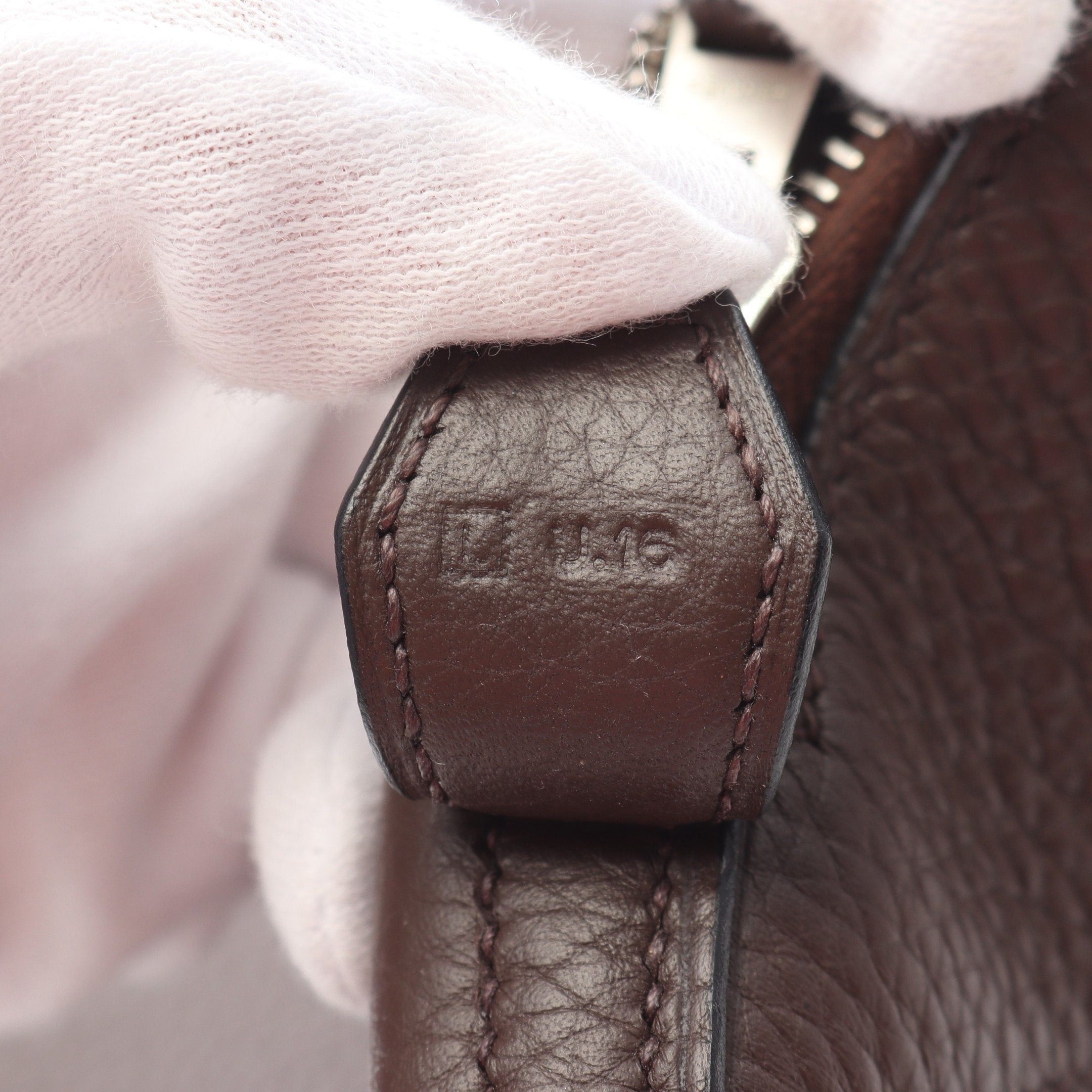 Hermes Hermes Bolide 35 Handbag Togo Dark Brown Silver Hardware □L Stamp Size ONE SIZE - 5 Thumbnail