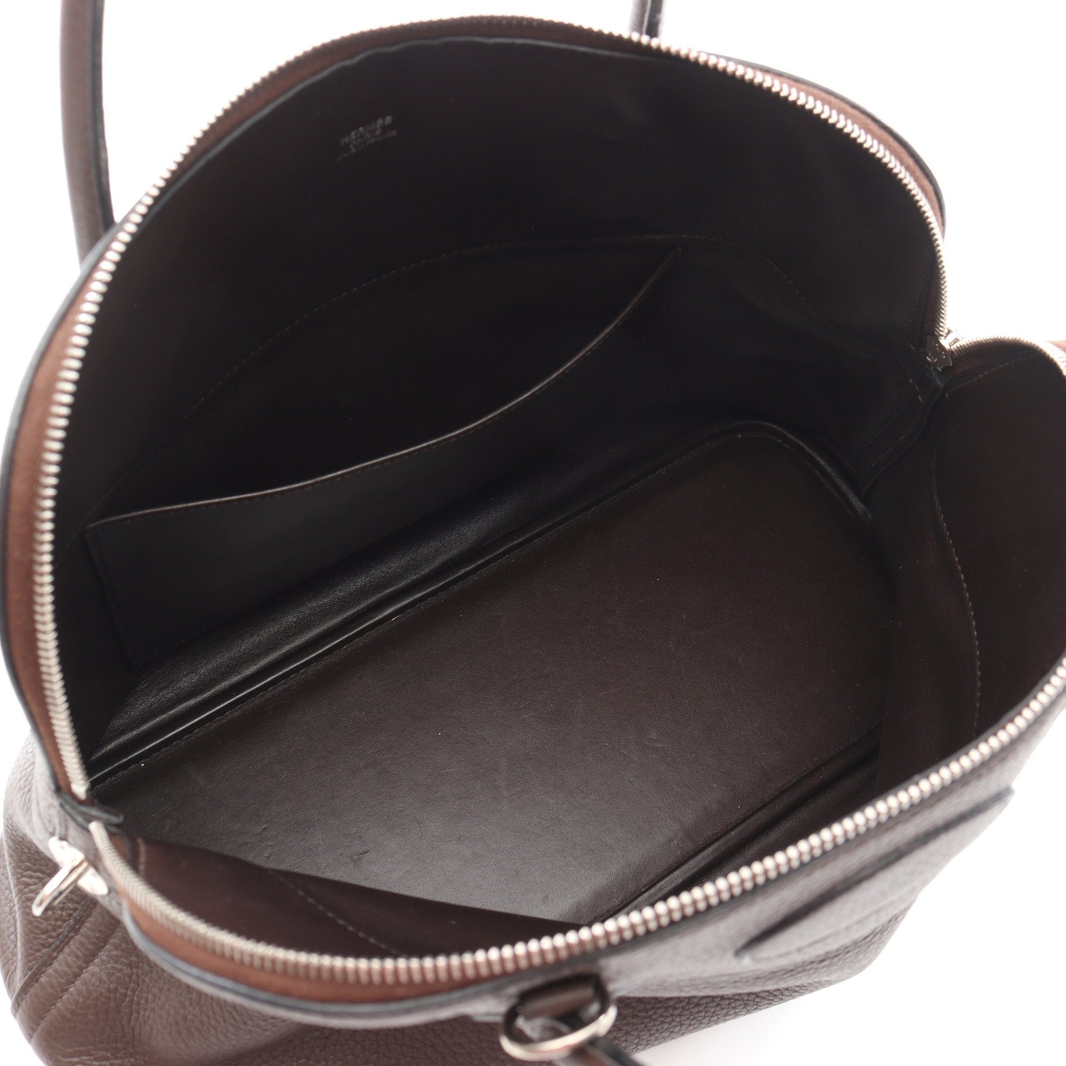 Hermes Hermes Bolide 35 Handbag Togo Dark Brown Silver Hardware □L Stamp Size ONE SIZE - 3 Thumbnail