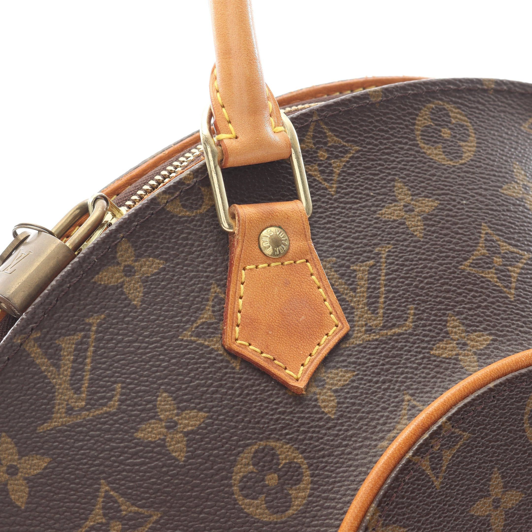 Louis Vuitton Louis Vuitton Ellipse Mm Monogram Handbag Leather Brown Size ONE SIZE - 10 Thumbnail