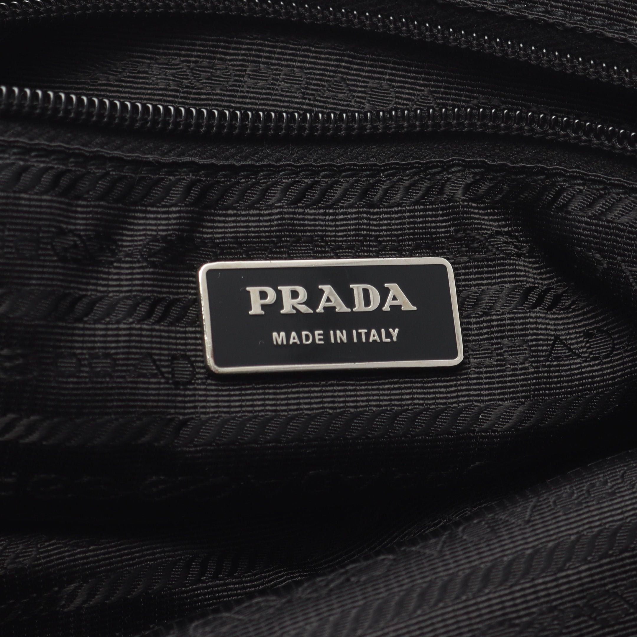 Prada Prada Vela Shoulder Bag Tote Nylon Saffiano Leather Black Size ONE SIZE - 4 Thumbnail