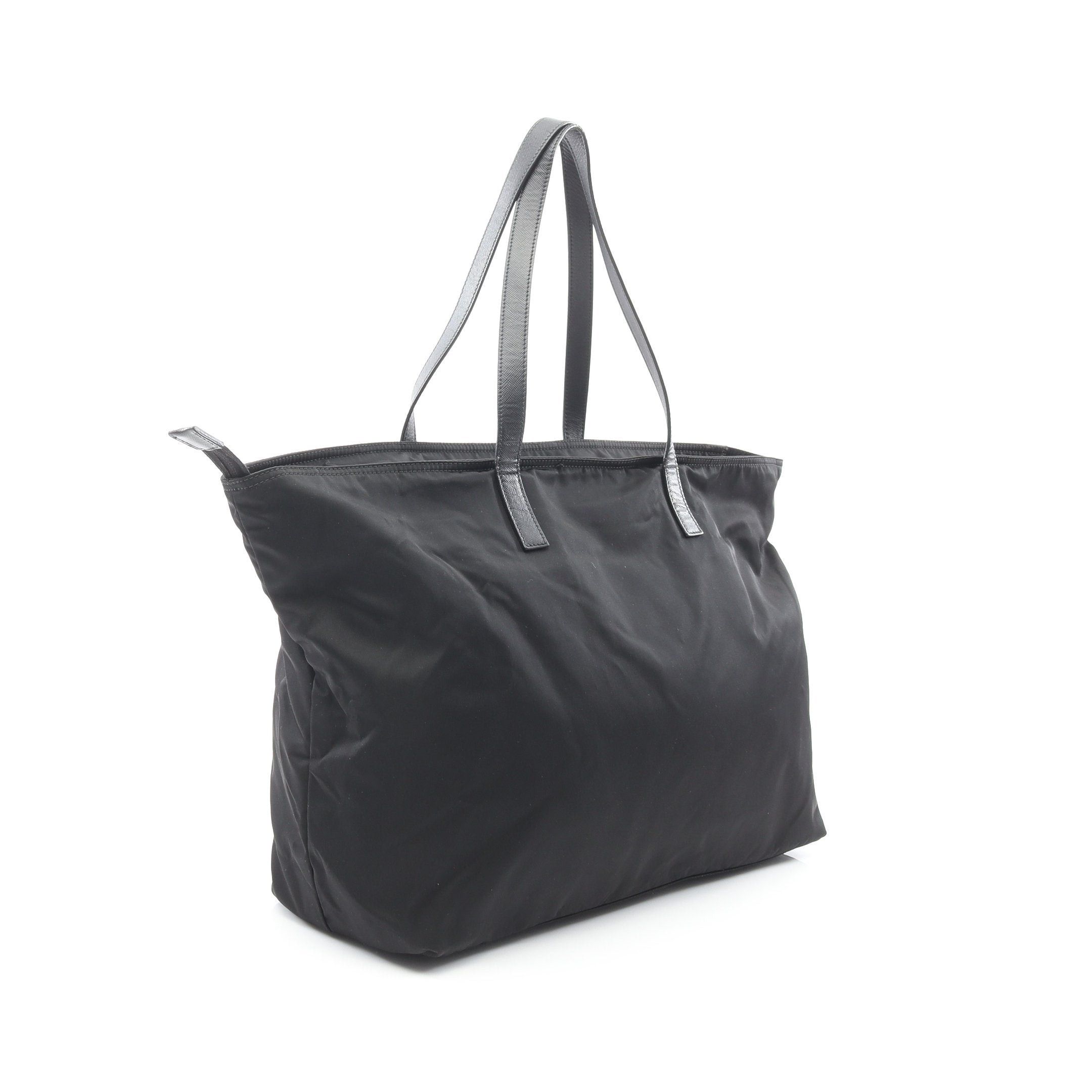 Prada Prada Vela Shoulder Bag Tote Nylon Saffiano Leather Black Size ONE SIZE - 2 Thumbnail