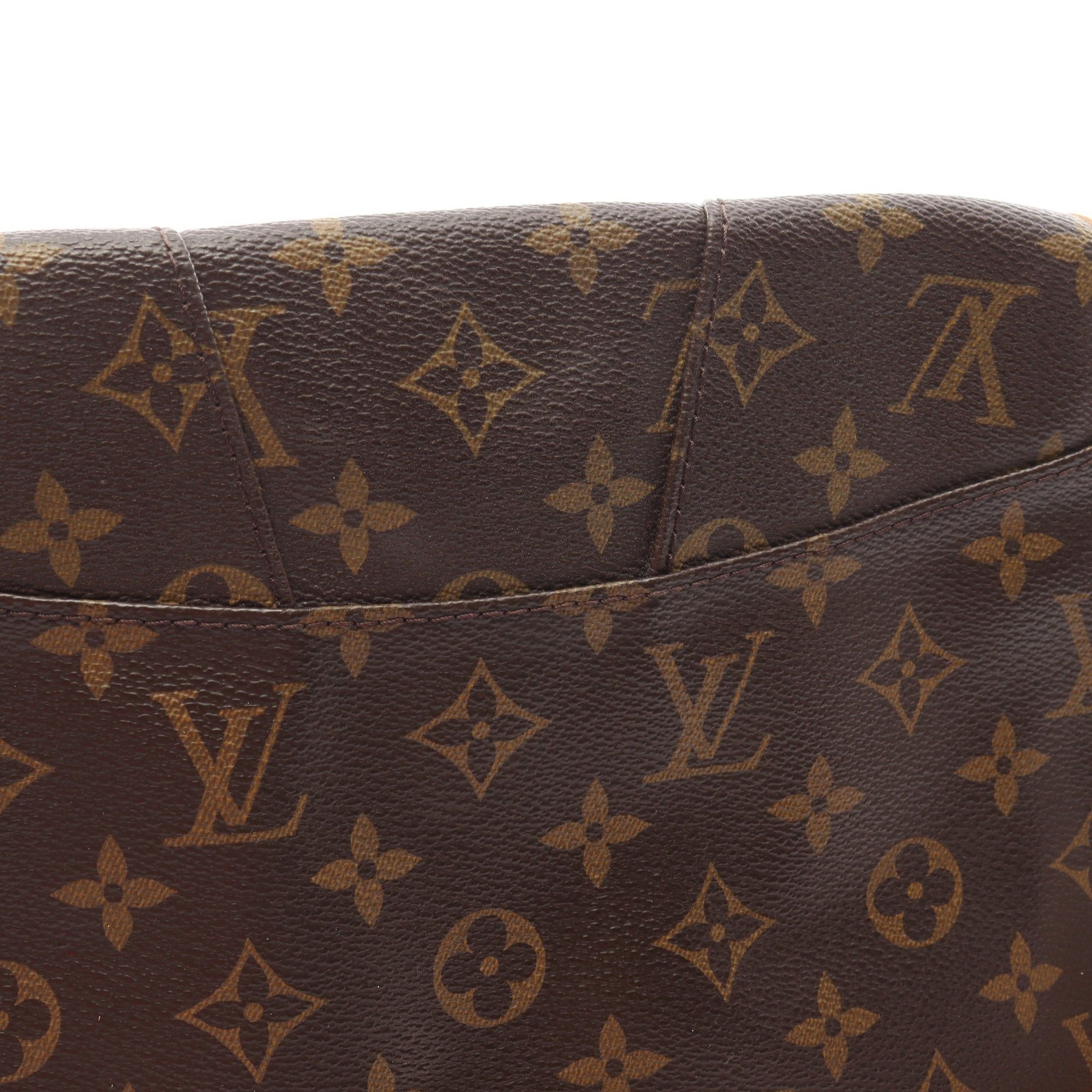 Louis Vuitton Louis Vuitton Menilmontant Pm Monogram Shoulder Bag Leather Brown Size ONE SIZE - 12 Thumbnail