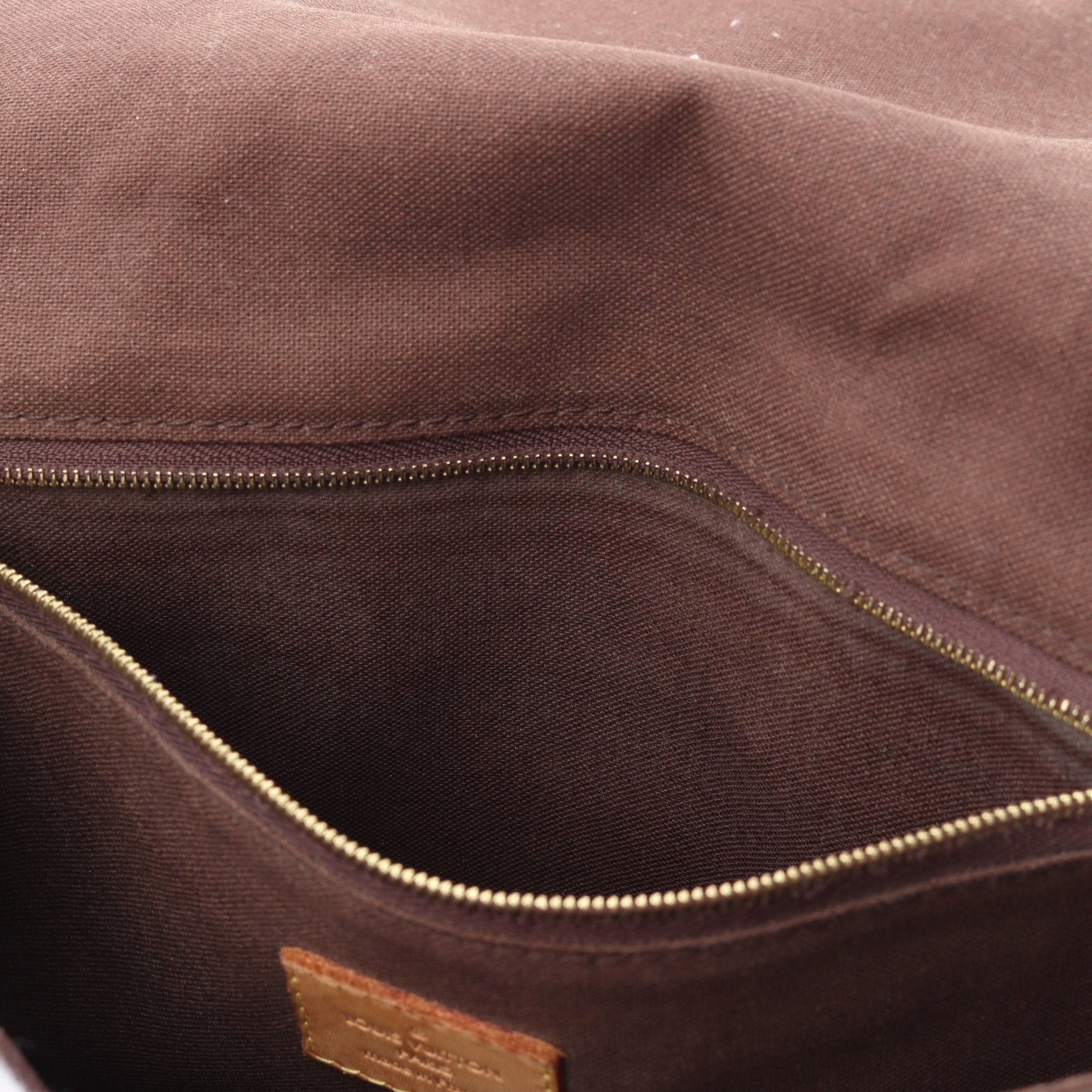 Louis Vuitton Louis Vuitton Menilmontant Pm Monogram Shoulder Bag Leather Brown Size ONE SIZE - 6 Thumbnail