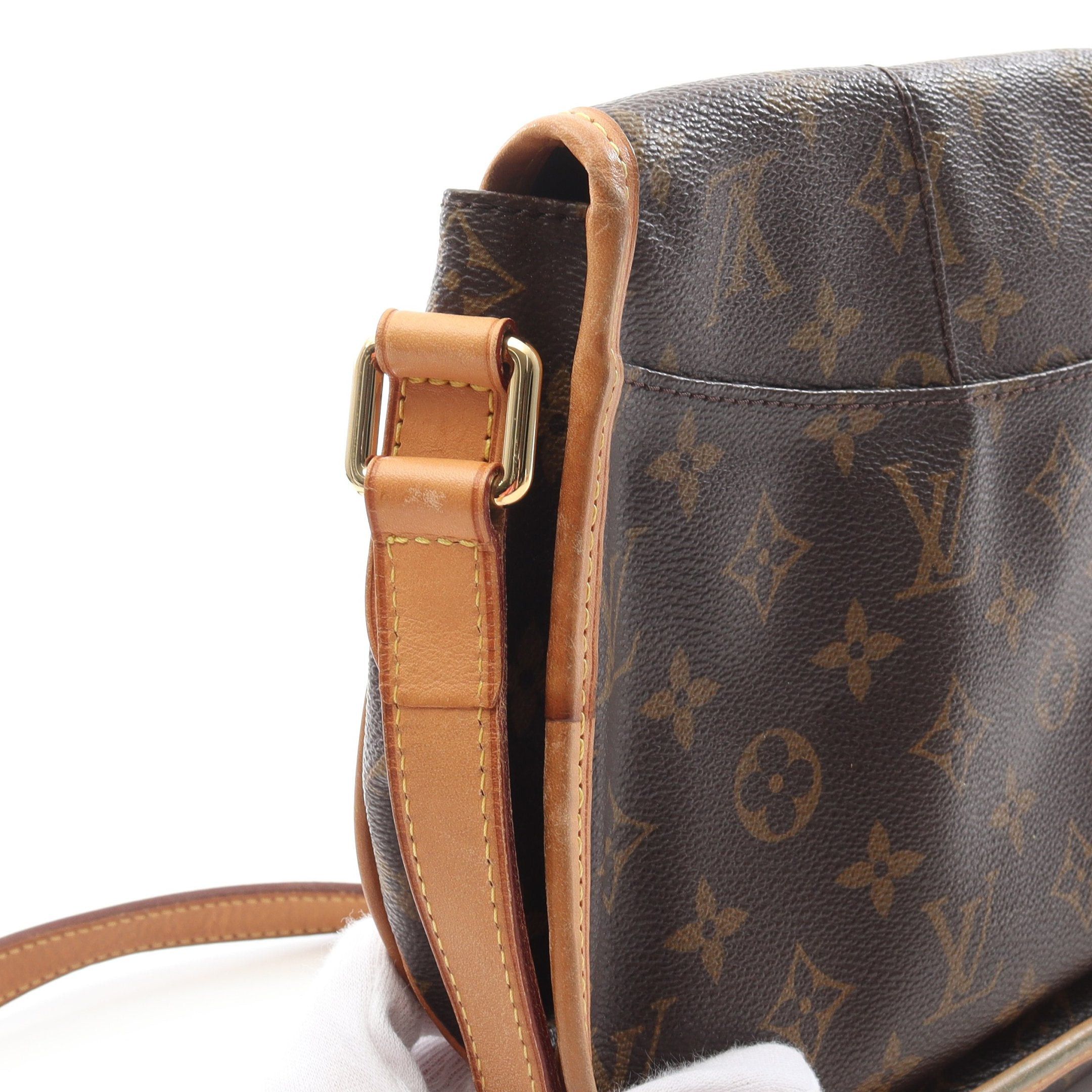 Louis Vuitton Louis Vuitton Menilmontant Pm Monogram Shoulder Bag Leather Brown Size ONE SIZE - 10 Thumbnail
