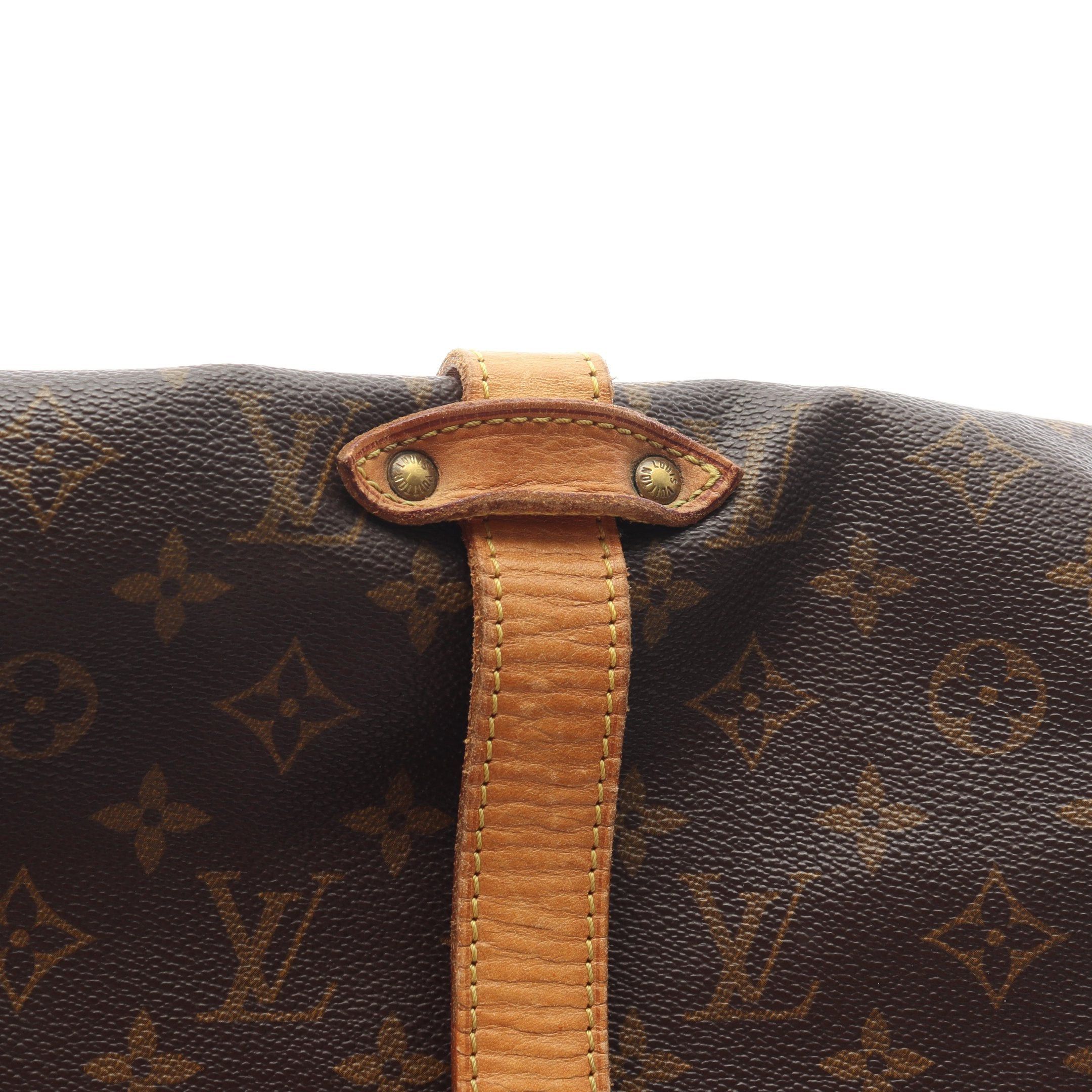 Louis Vuitton Louis Vuitton Saumur 35 Monogram Shoulder Bag Leather Brown Size ONE SIZE - 11 Thumbnail