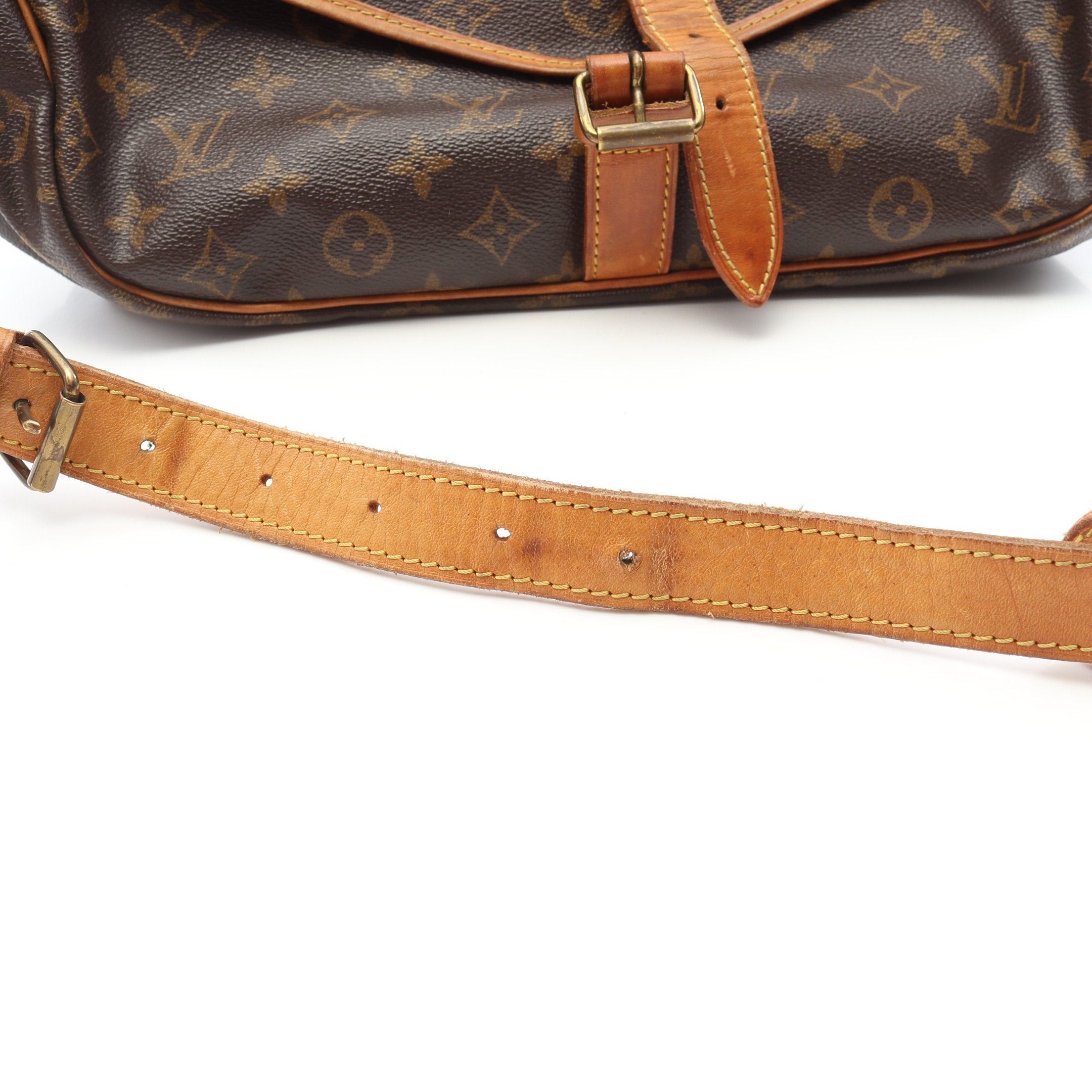 Louis Vuitton Louis Vuitton Saumur 35 Monogram Shoulder Bag Leather Brown Size ONE SIZE - 8 Thumbnail