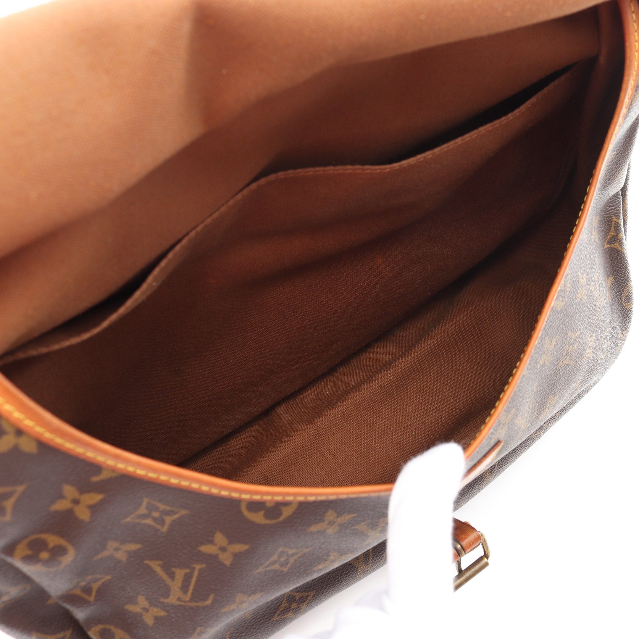 Louis Vuitton Louis Vuitton Saumur 35 Monogram Shoulder Bag Leather Brown Size ONE SIZE - 3 Thumbnail