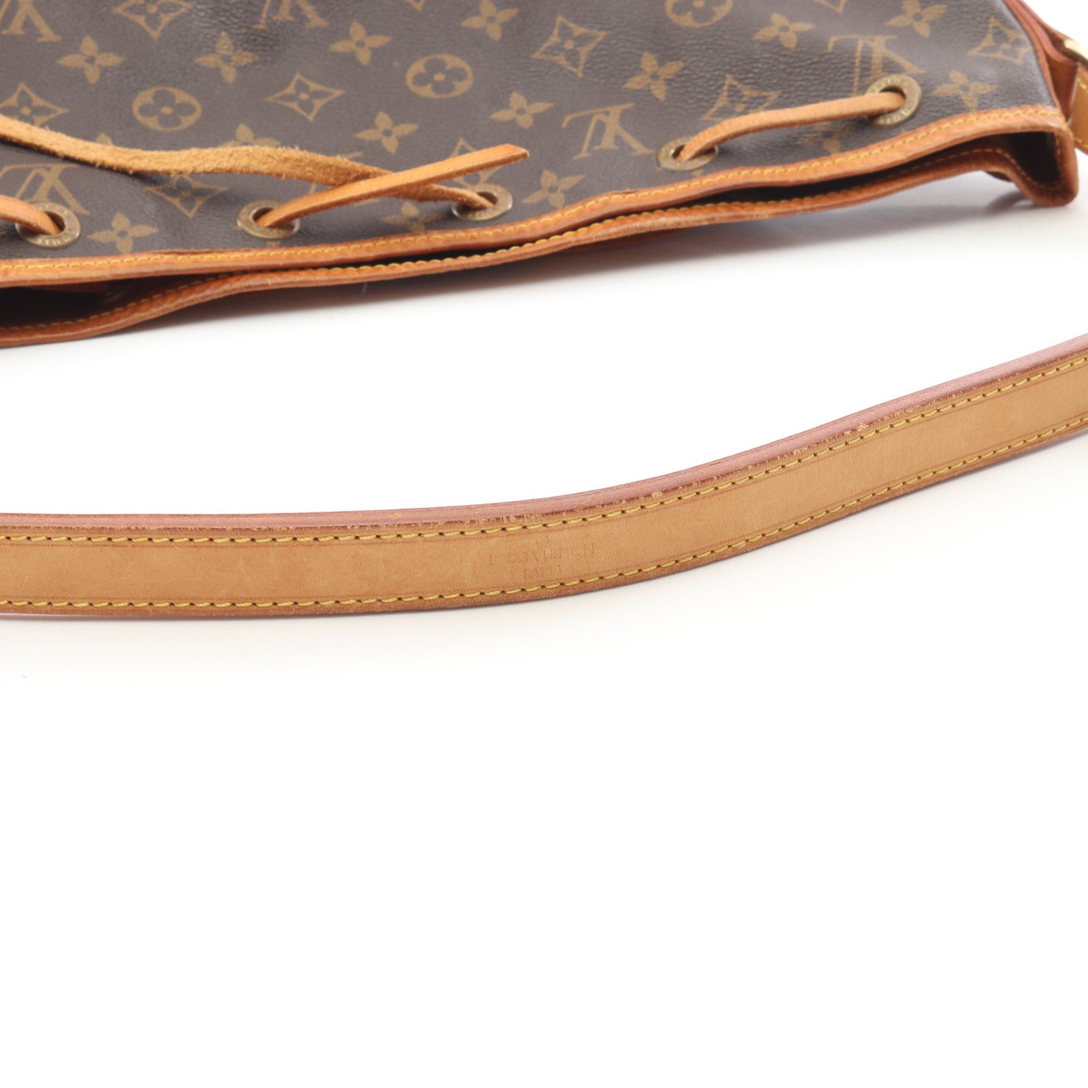 Louis Vuitton Louis Vuitton Peti Noe Monogram Shoulder Bag Leather Brown Size ONE SIZE - 15 Thumbnail