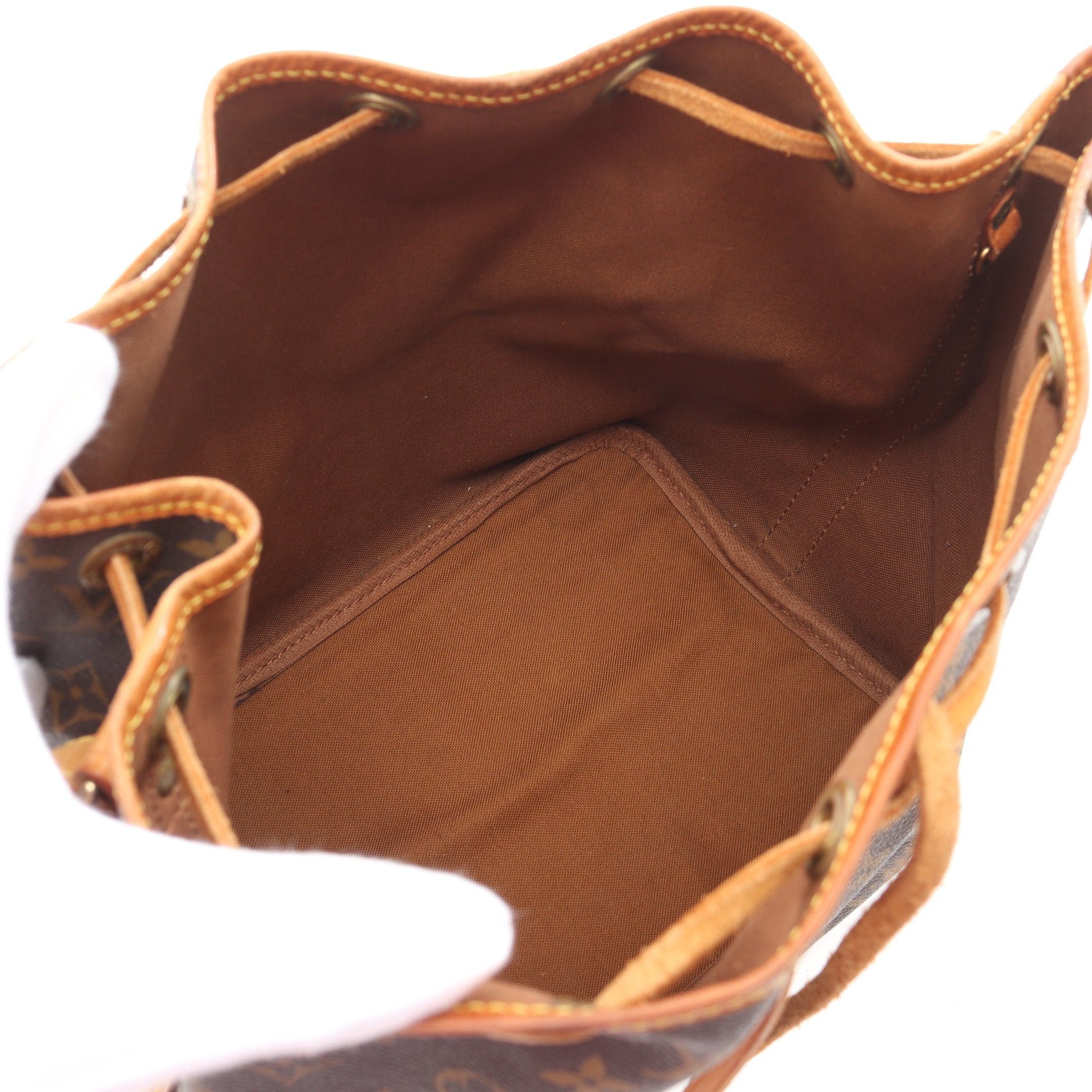Louis Vuitton Louis Vuitton Peti Noe Monogram Shoulder Bag Leather Brown Size ONE SIZE - 3 Thumbnail