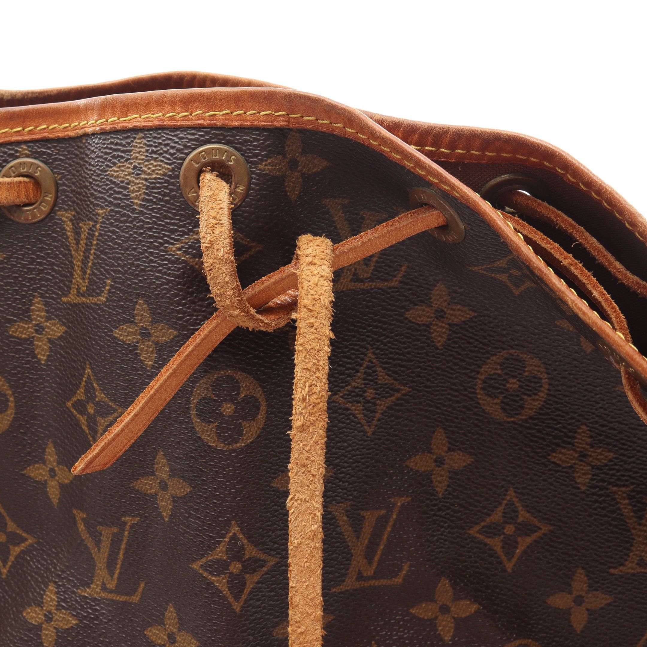 Louis Vuitton Louis Vuitton Peti Noe Monogram Shoulder Bag Leather Brown Size ONE SIZE - 10 Thumbnail