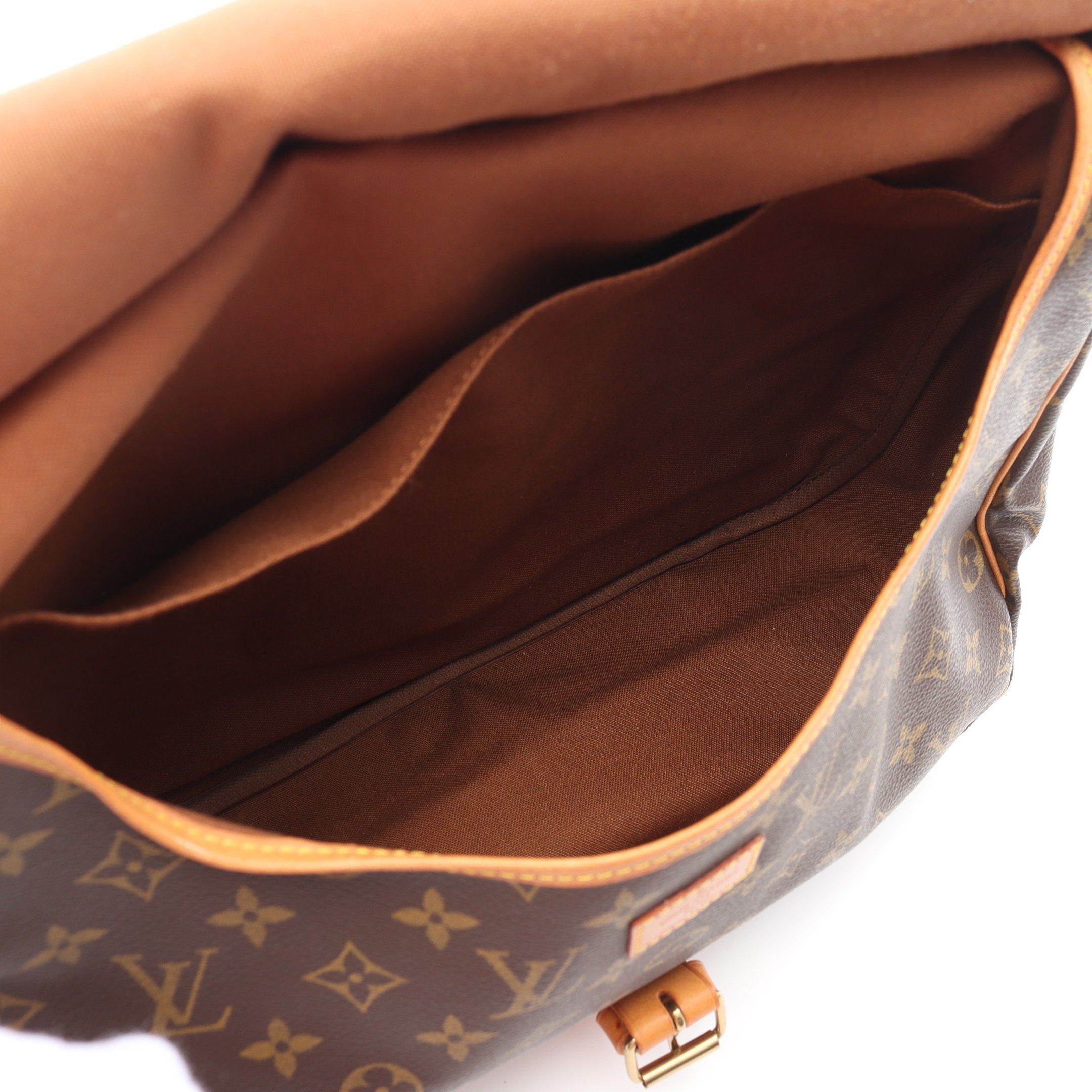 Louis Vuitton Louis Vuitton Saumur 35 Monogram Shoulder Bag Leather Brown Size ONE SIZE - 3 Thumbnail