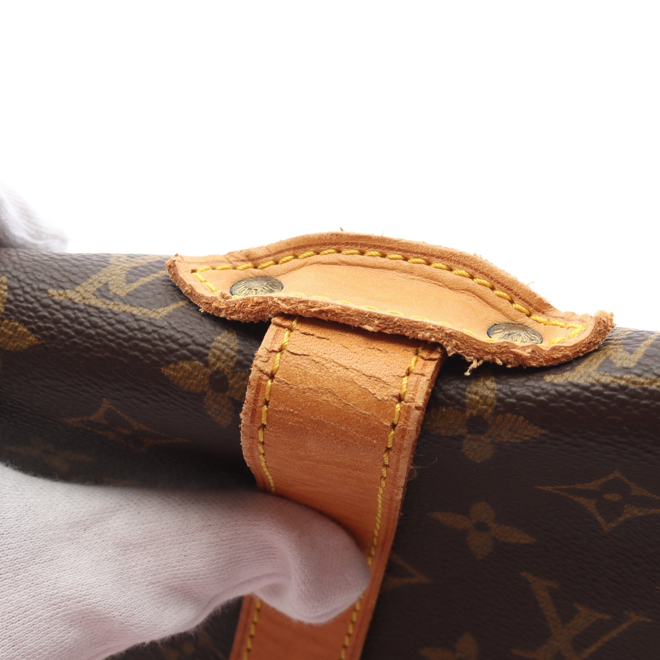 Louis Vuitton Louis Vuitton Saumur 35 Monogram Shoulder Bag Leather Brown Size ONE SIZE - 8 Thumbnail