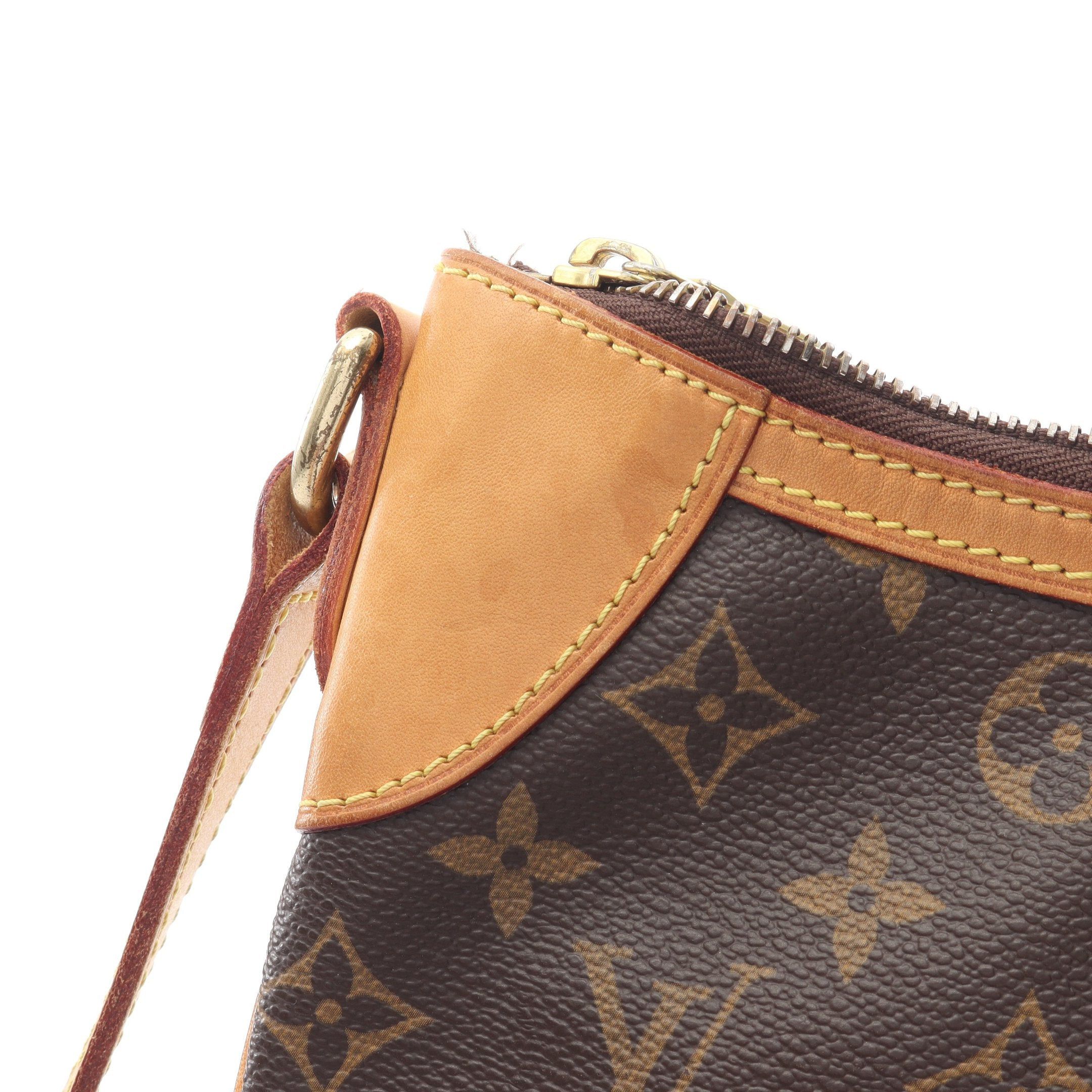 Louis Vuitton Louis Vuitton Odeon Pm Monogram Shoulder Bag Leather Brown Size ONE SIZE - 9 Thumbnail