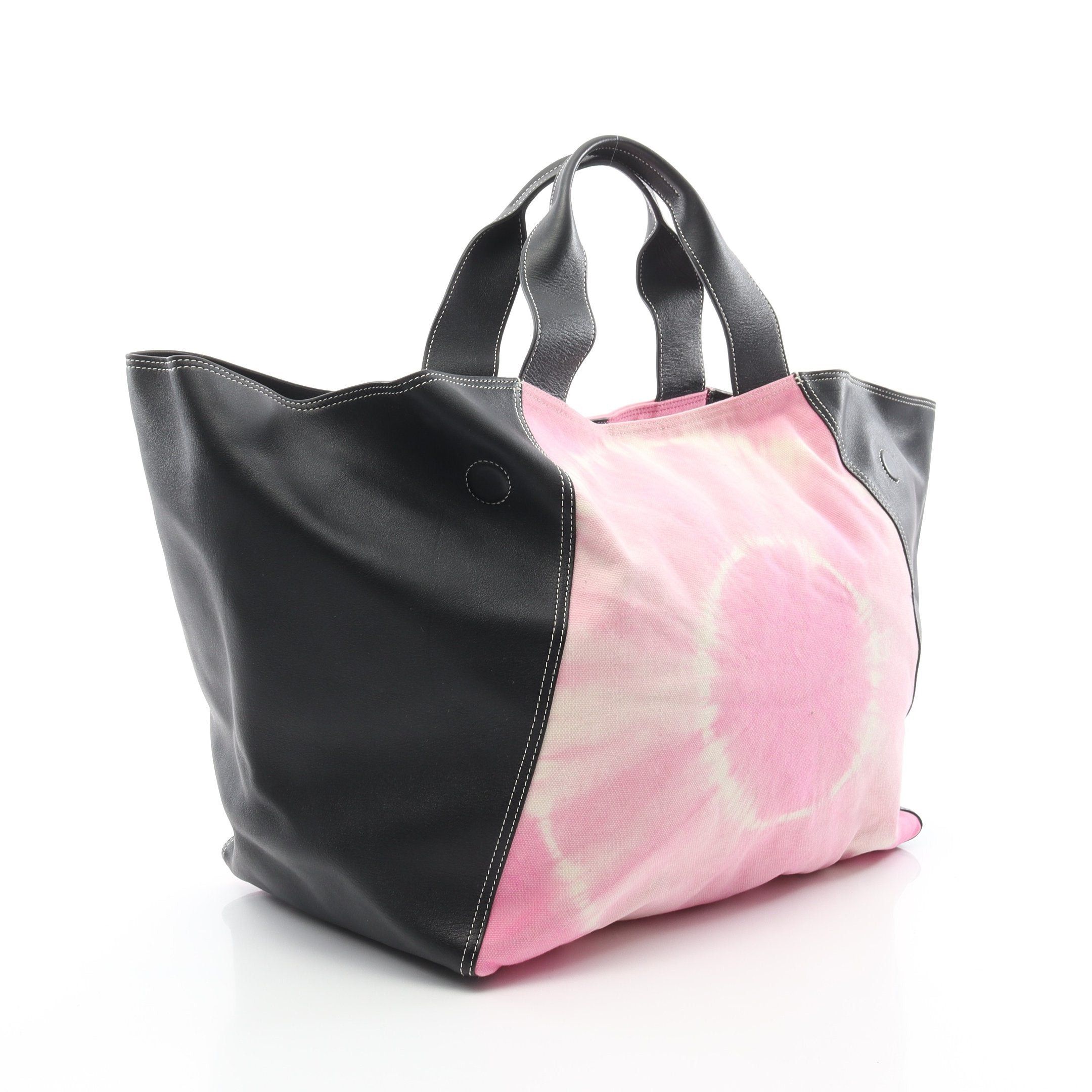 Celine Celine Tie Dye Handbag Tote Bag Canvas Leather Pink Black Size ONE SIZE - 2 Thumbnail