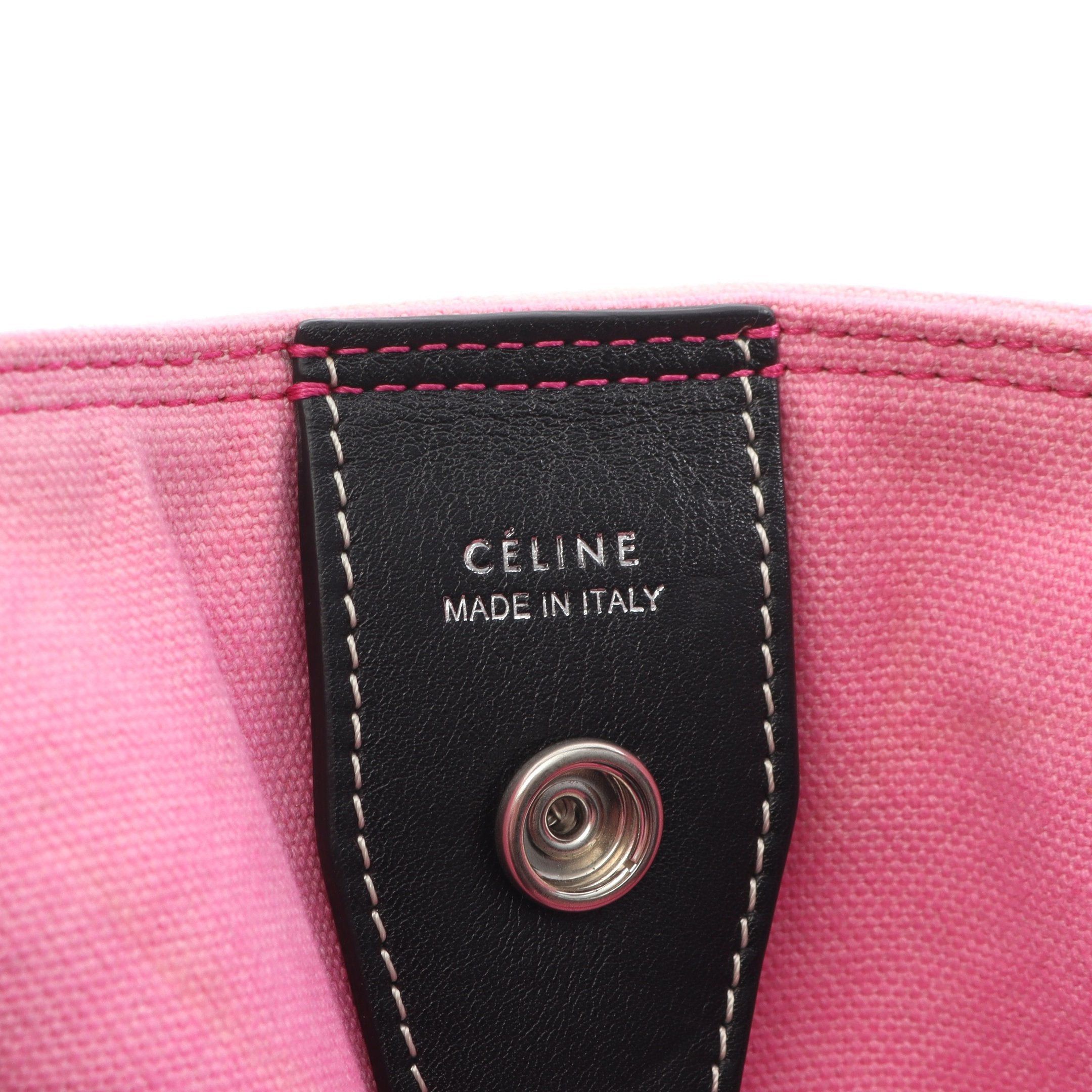 Celine Celine Tie Dye Handbag Tote Bag Canvas Leather Pink Black Size ONE SIZE - 4 Thumbnail
