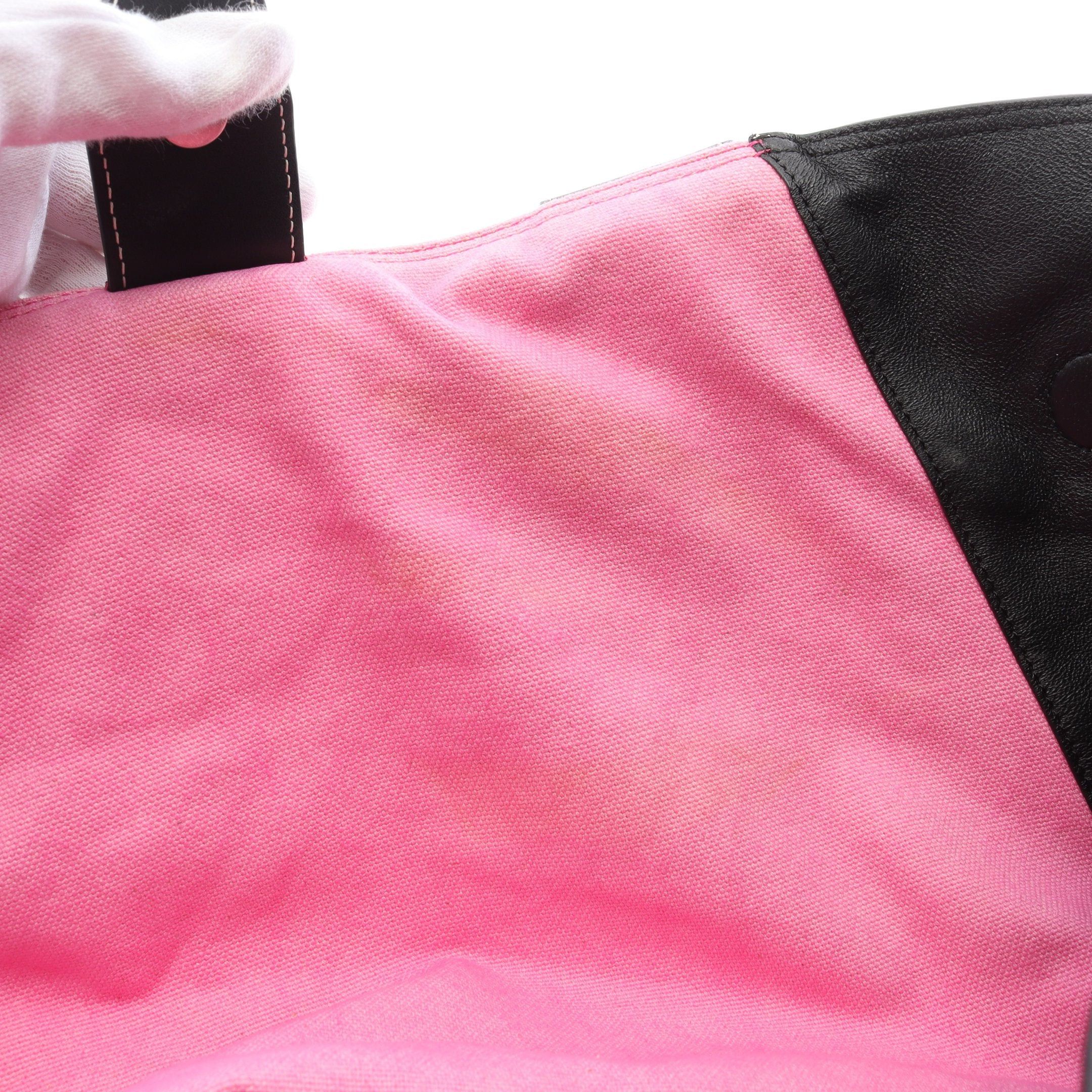 Celine Celine Tie Dye Handbag Tote Bag Canvas Leather Pink Black Size ONE SIZE - 5 Thumbnail