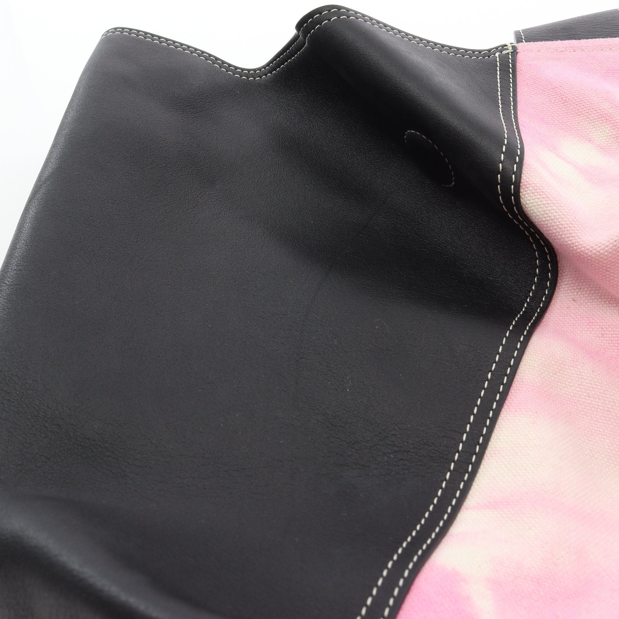 Celine Celine Tie Dye Handbag Tote Bag Canvas Leather Pink Black Size ONE SIZE - 7 Thumbnail