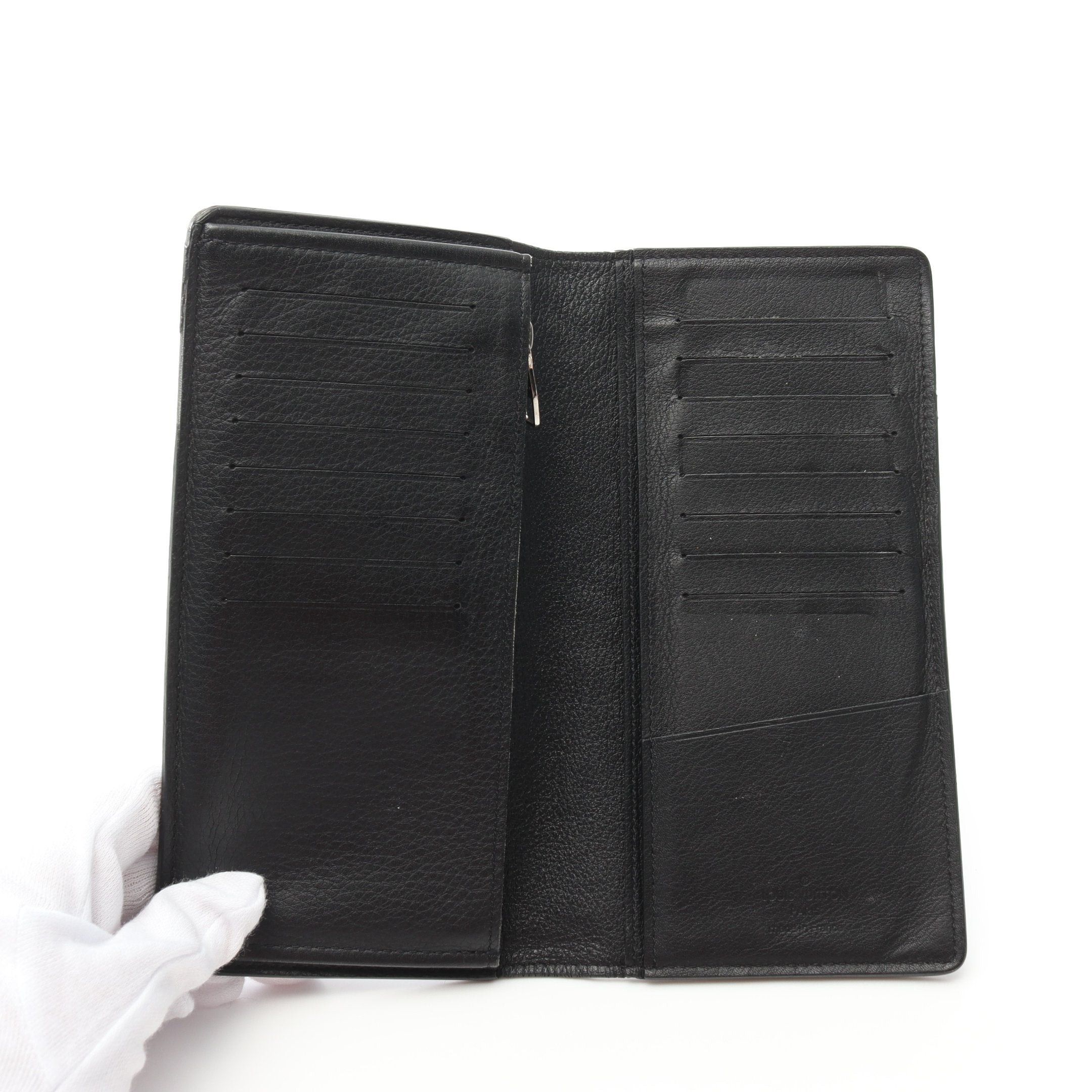 Louis Vuitton Louis Vuitton Portefeuil Brother Taurillon Leather Noir Bi-Fold Long Wallet Black Size ONE SIZE - 3 Thumbnail