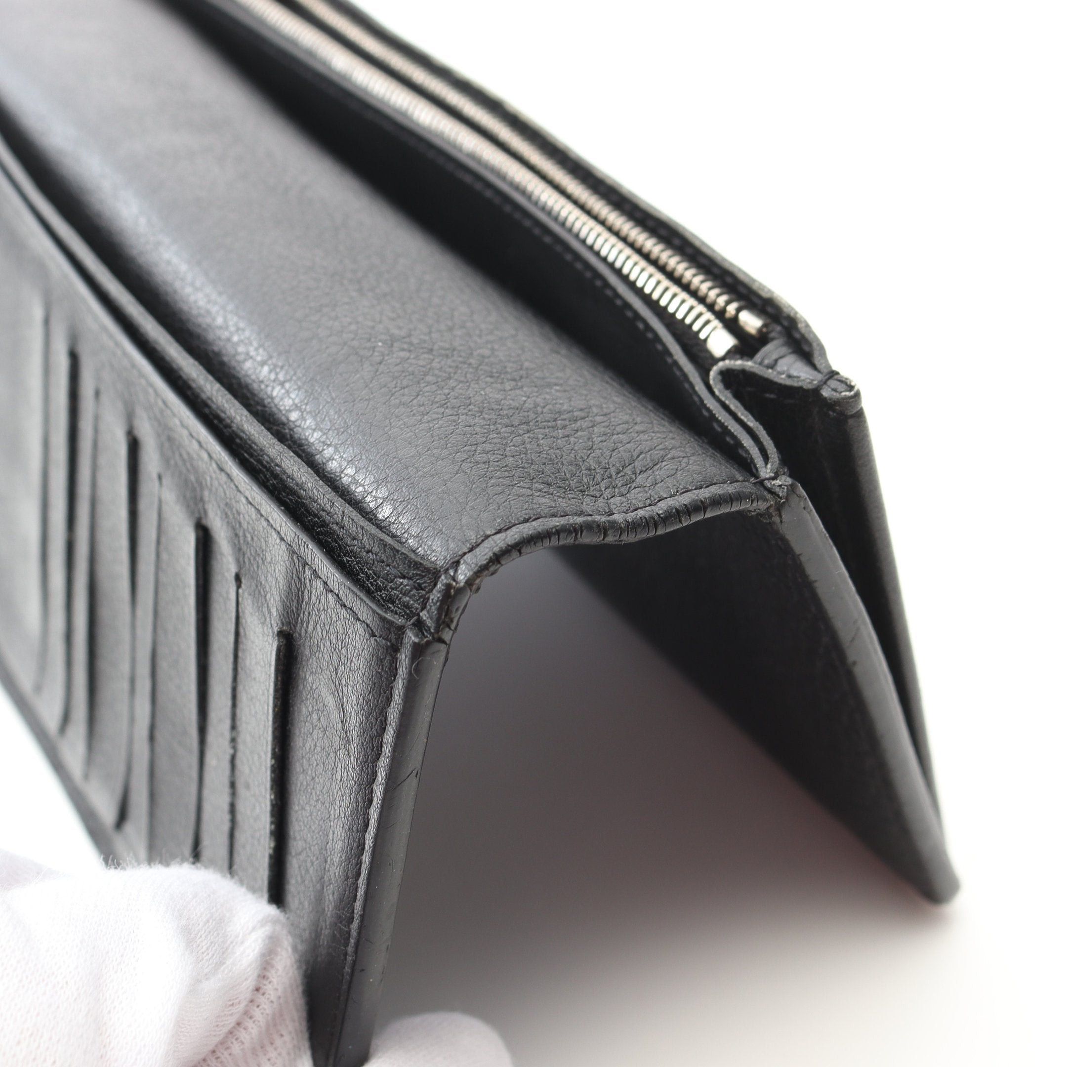 Louis Vuitton Louis Vuitton Portefeuil Brother Taurillon Leather Noir Bi-Fold Long Wallet Black Size ONE SIZE - 12 Thumbnail