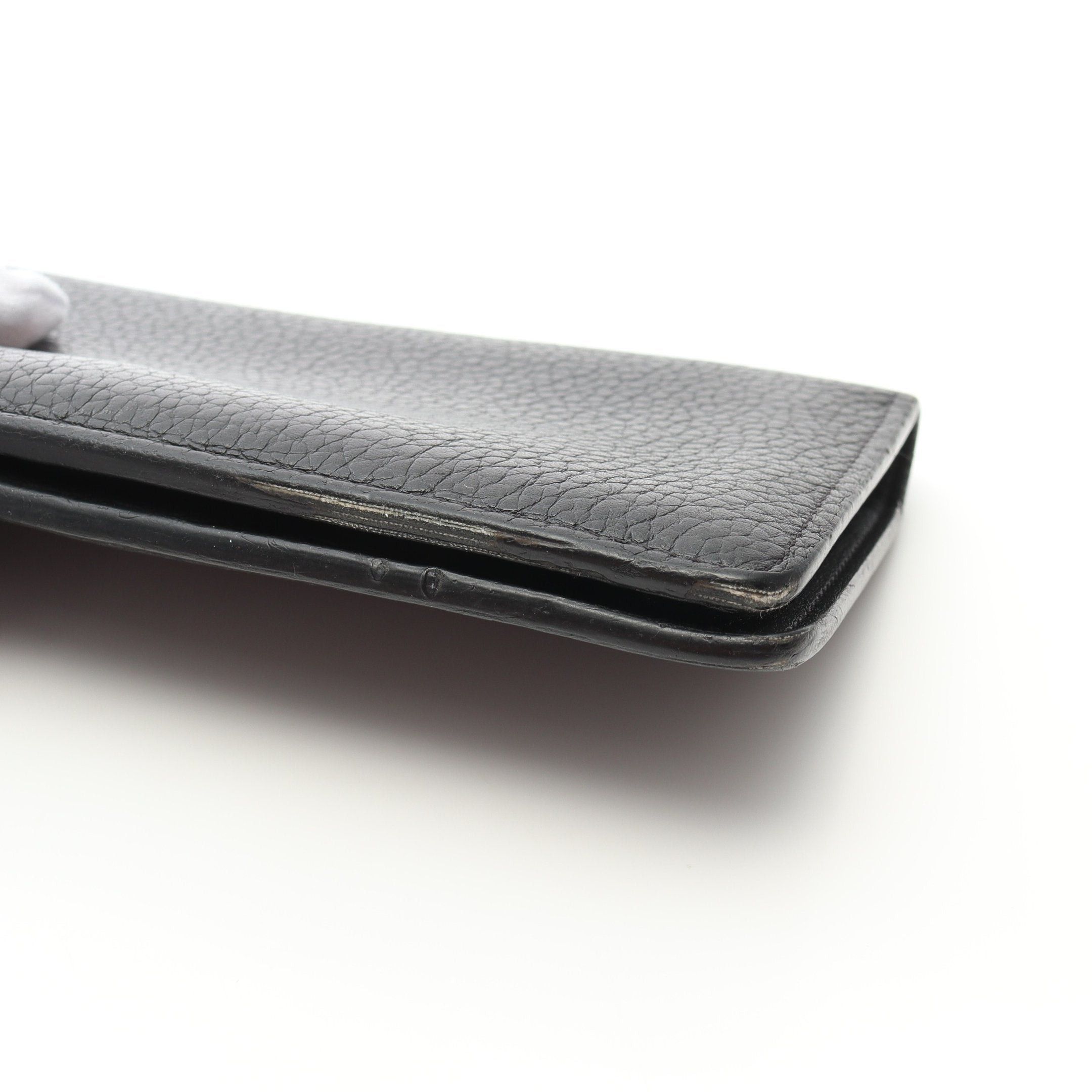 Louis Vuitton Louis Vuitton Portefeuil Brother Taurillon Leather Noir Bi-Fold Long Wallet Black Size ONE SIZE - 10 Thumbnail