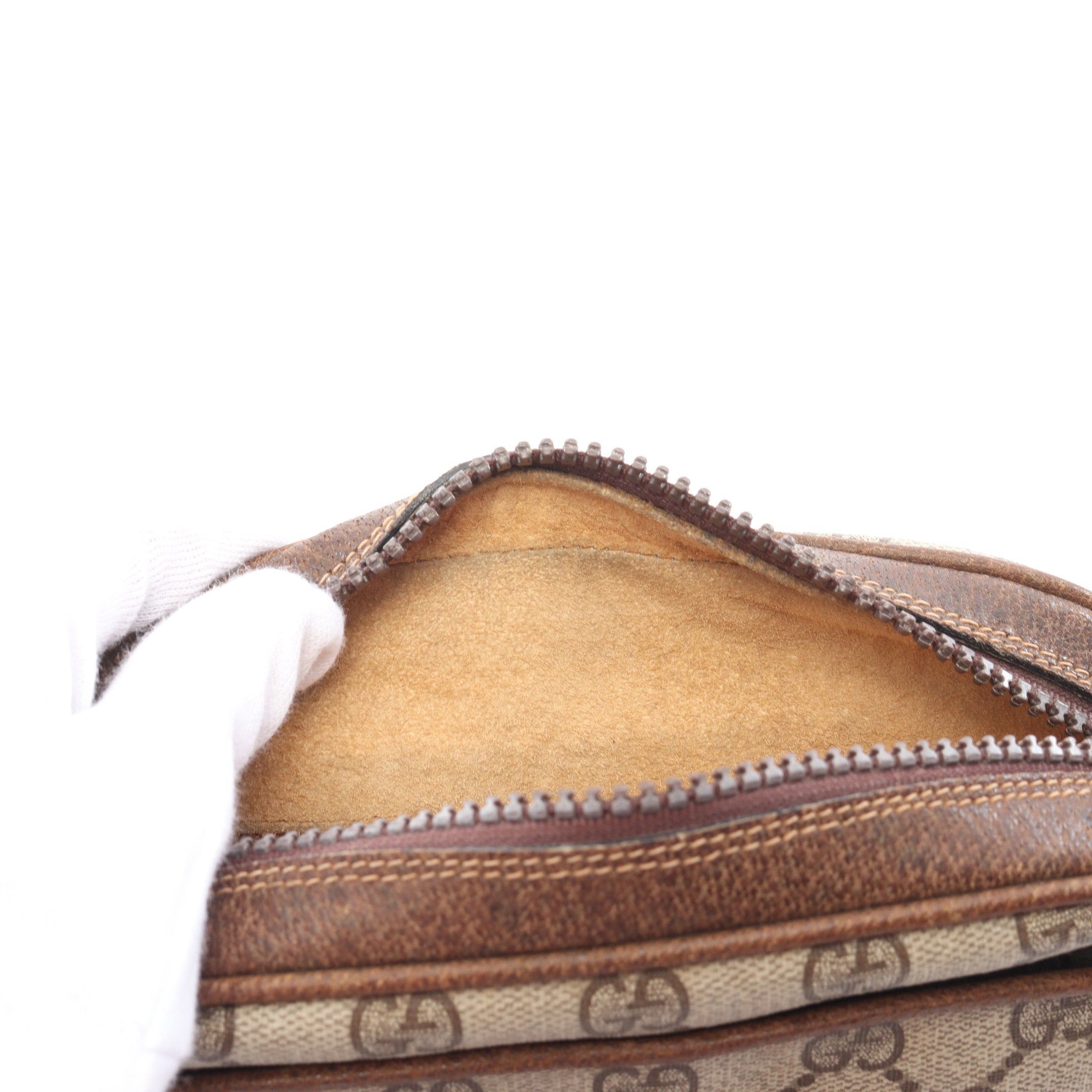 Gucci Gucci Old Gucci Sherry Line Gg Plus Shoulder Bag Leather Beige Brown Size ONE SIZE - 5 Thumbnail