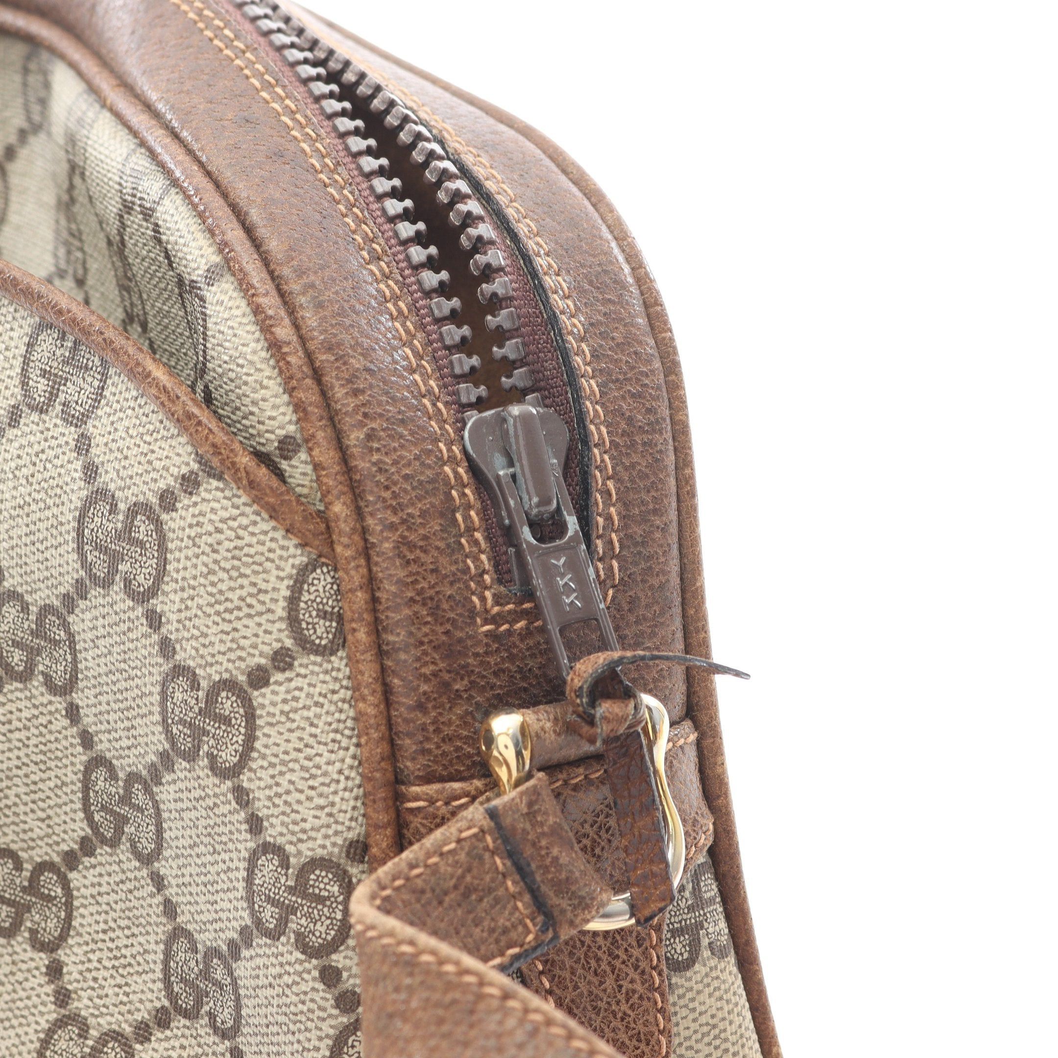 Gucci Gucci Old Gucci Sherry Line Gg Plus Shoulder Bag Leather Beige Brown Size ONE SIZE - 6 Thumbnail