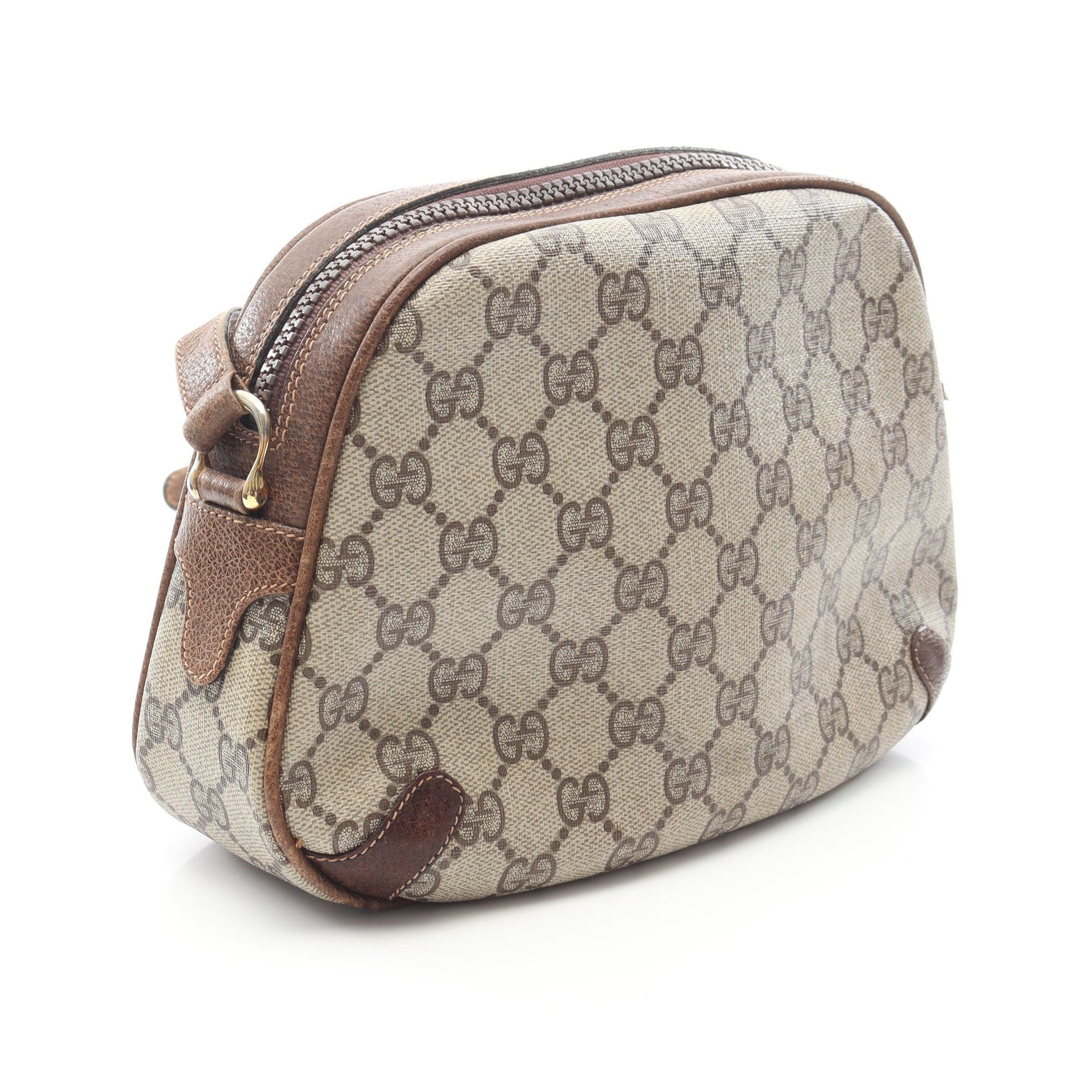 Gucci Gucci Old Gucci Sherry Line Gg Plus Shoulder Bag Leather Beige Brown Size ONE SIZE - 2 Thumbnail