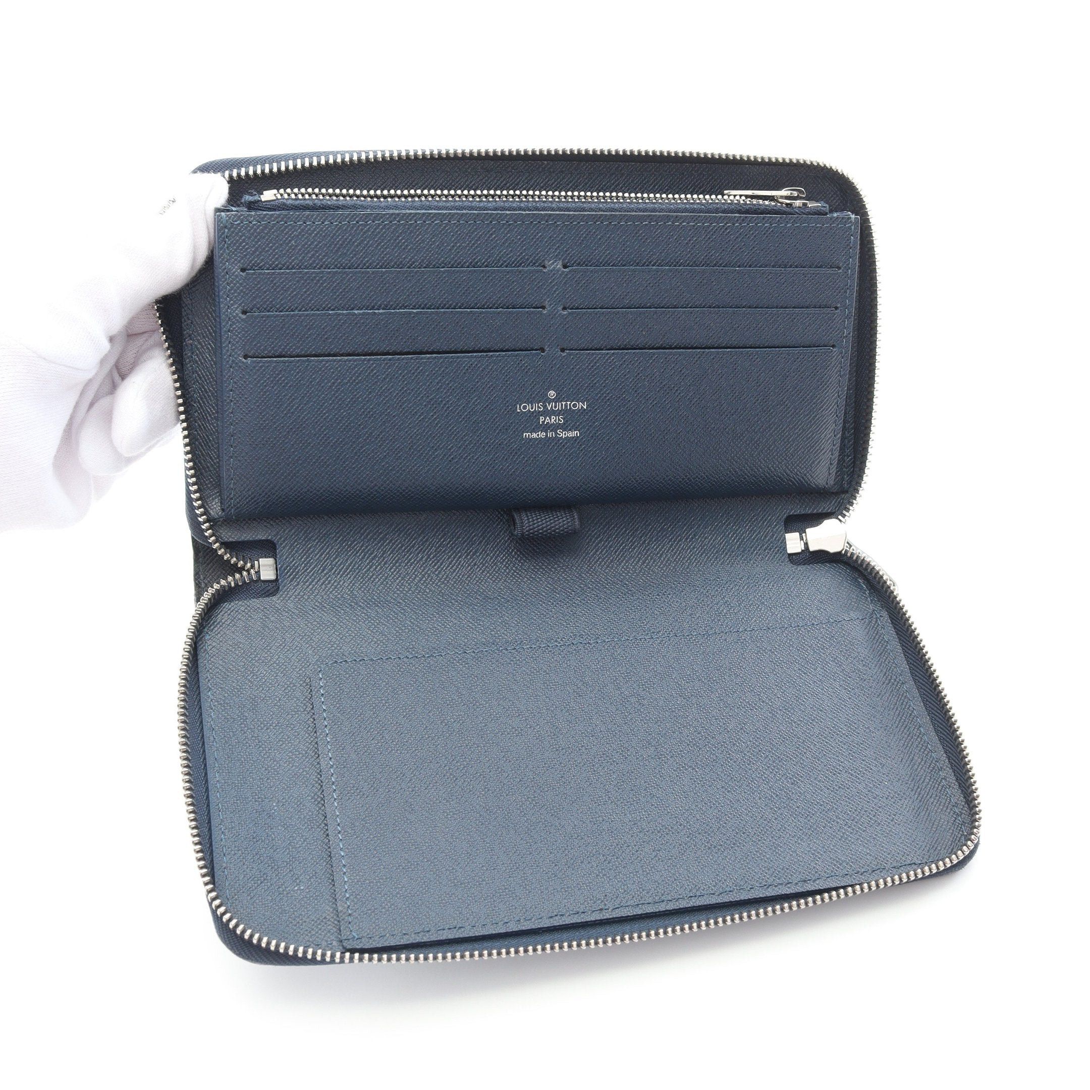 Louis Vuitton Louis Vuitton Zippy Organiser Taiga Ocean Round Zipper Long Wallet Leather Navy Size ONE SIZE - 3 Thumbnail