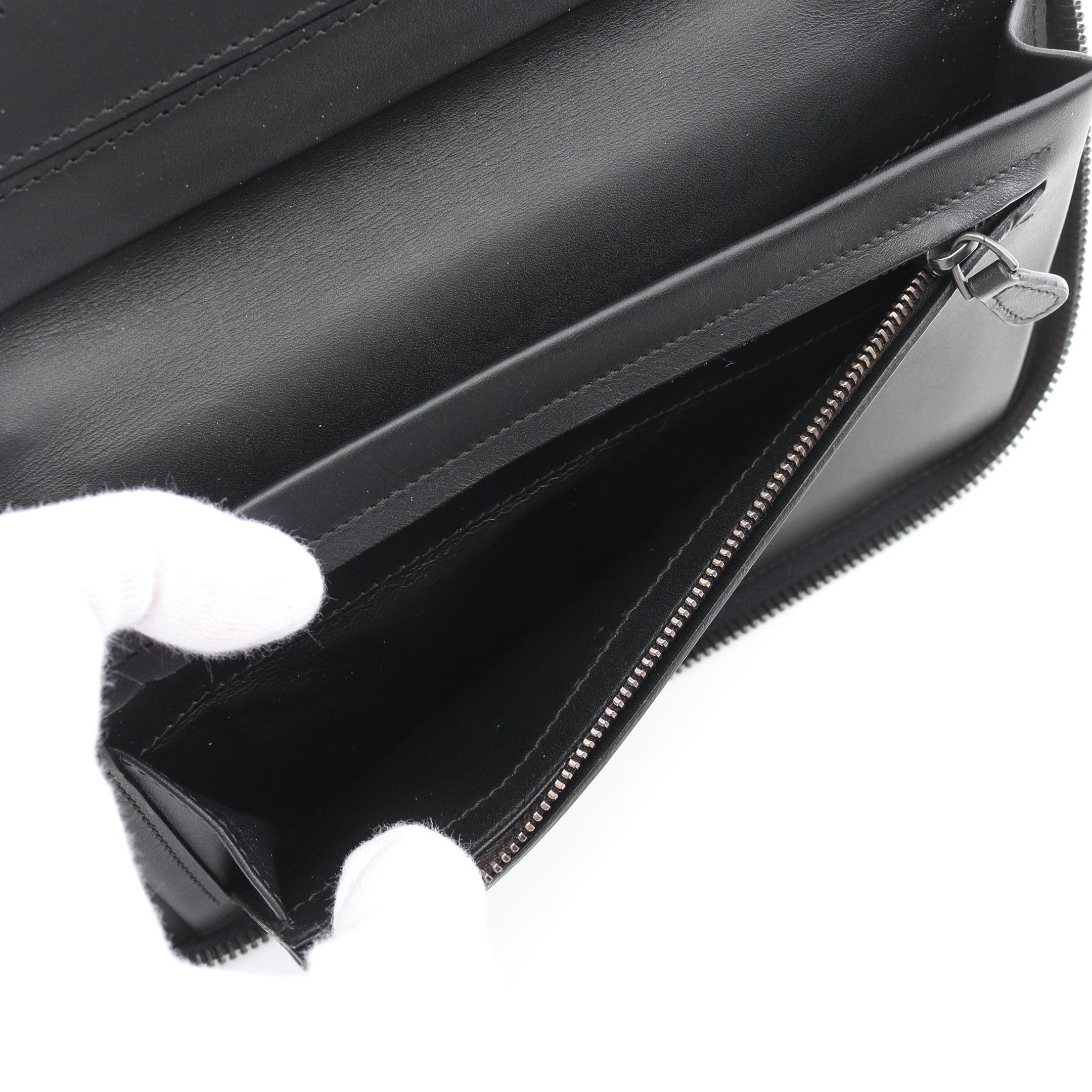 Bottega Veneta Bottega Veneta Intrecciato Travel Case Round Zipper Long Wallet Leather Black Size ONE SIZE - 4 Thumbnail