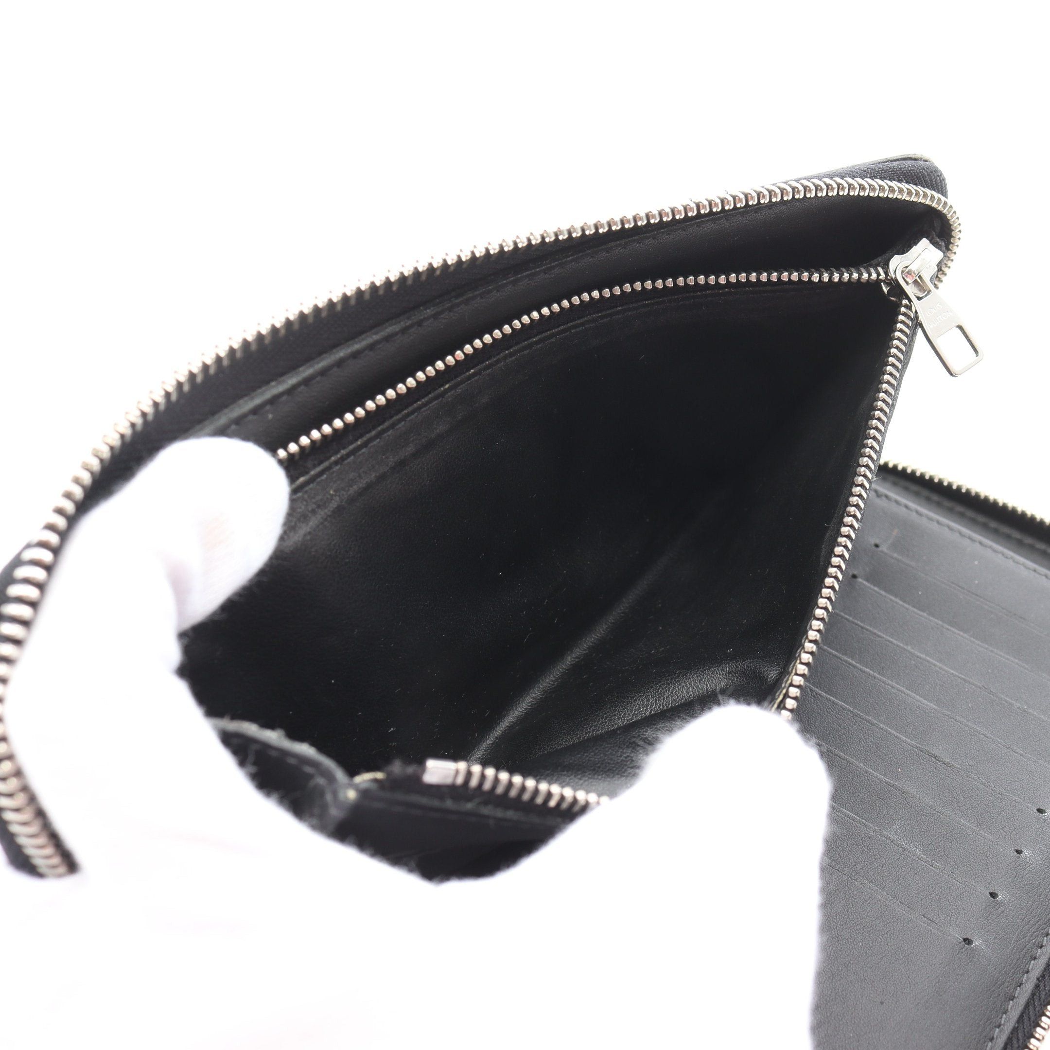 Louis Vuitton Louis Vuitton Zippy Wallet Vertical Damier Graphite Round Zipper Long Black Size ONE SIZE - 4 Thumbnail