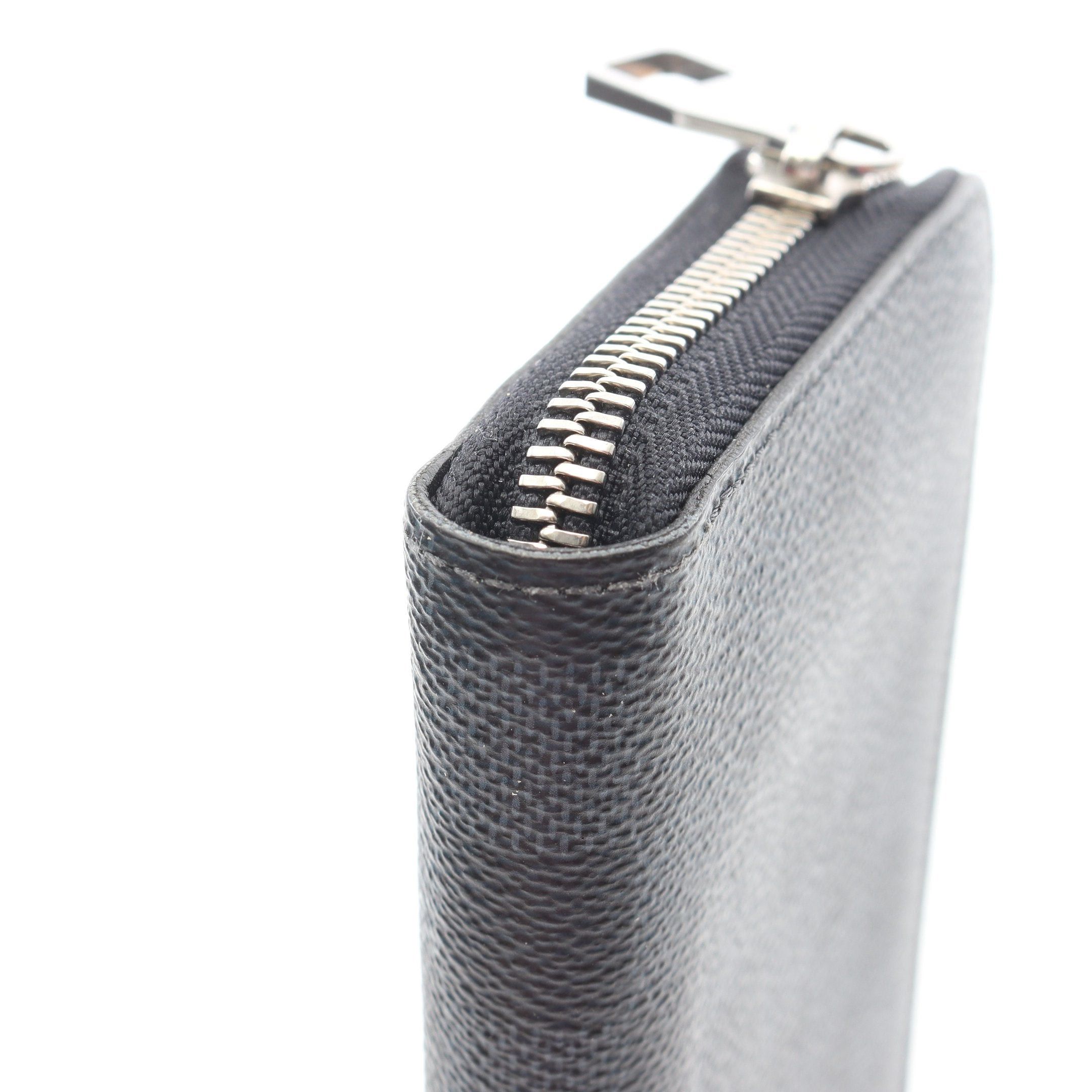Louis Vuitton Louis Vuitton Zippy Wallet Vertical Damier Graphite Round Zipper Long Black Size ONE SIZE - 8 Thumbnail