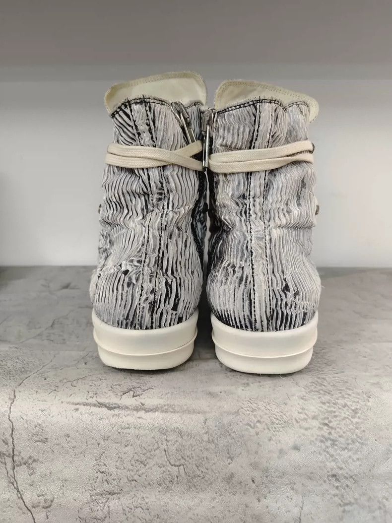 Rick Owens Rick Owens High Top Canvas Sneakers with Stripes-dmc Size US 9 / EU 42 - 7 Thumbnail