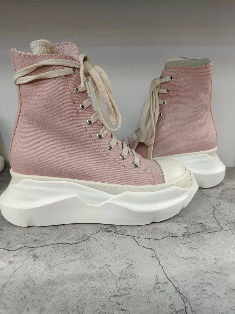 Rick Owens Rick Owens Pink High-Top Sneakers-dmc Size US 5 / EU 37 - 7 Thumbnail