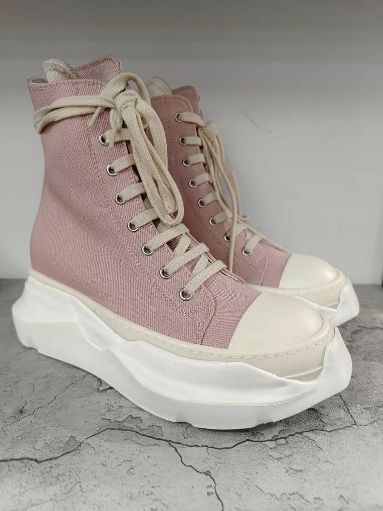 Rick Owens Rick Owens Pink High-Top Sneakers-dmc Size US 5 / EU 37 - 3 Thumbnail