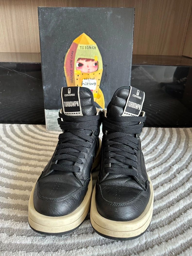 Rick Owens Rick Owens Converse High Top Sneakers Size 42-dmc Size US 10 / EU 43 - 2 Thumbnail