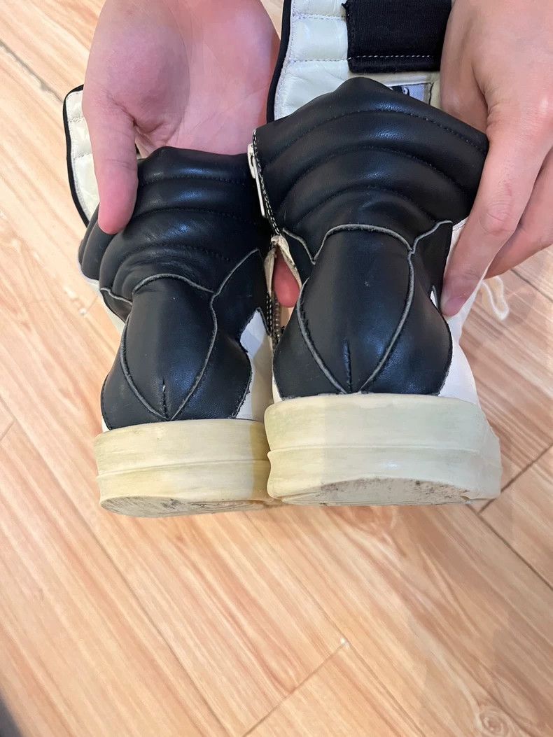 Rick Owens Rick Owens Black and White High-Top Sneakers-dmc Size US 7.5 / EU 40-41 - 4 Thumbnail