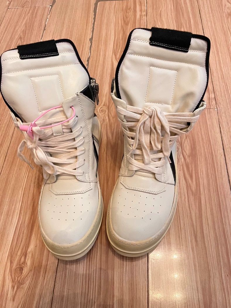 Rick Owens Rick Owens Black and White High-Top Sneakers-dmc Size US 7.5 / EU 40-41 - 2 Thumbnail