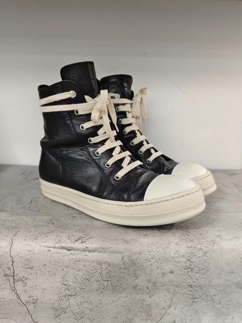 Rick Owens Rick Owens High-Top Black and White Sneakers-dmc Size US 7.5 / EU 40-41 - 3 Thumbnail