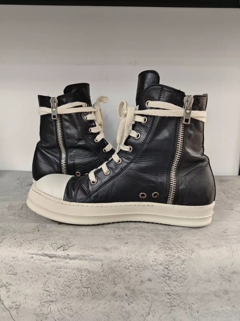 Rick Owens Rick Owens High-Top Black and White Sneakers-dmc Size US 7.5 / EU 40-41 - 5 Thumbnail
